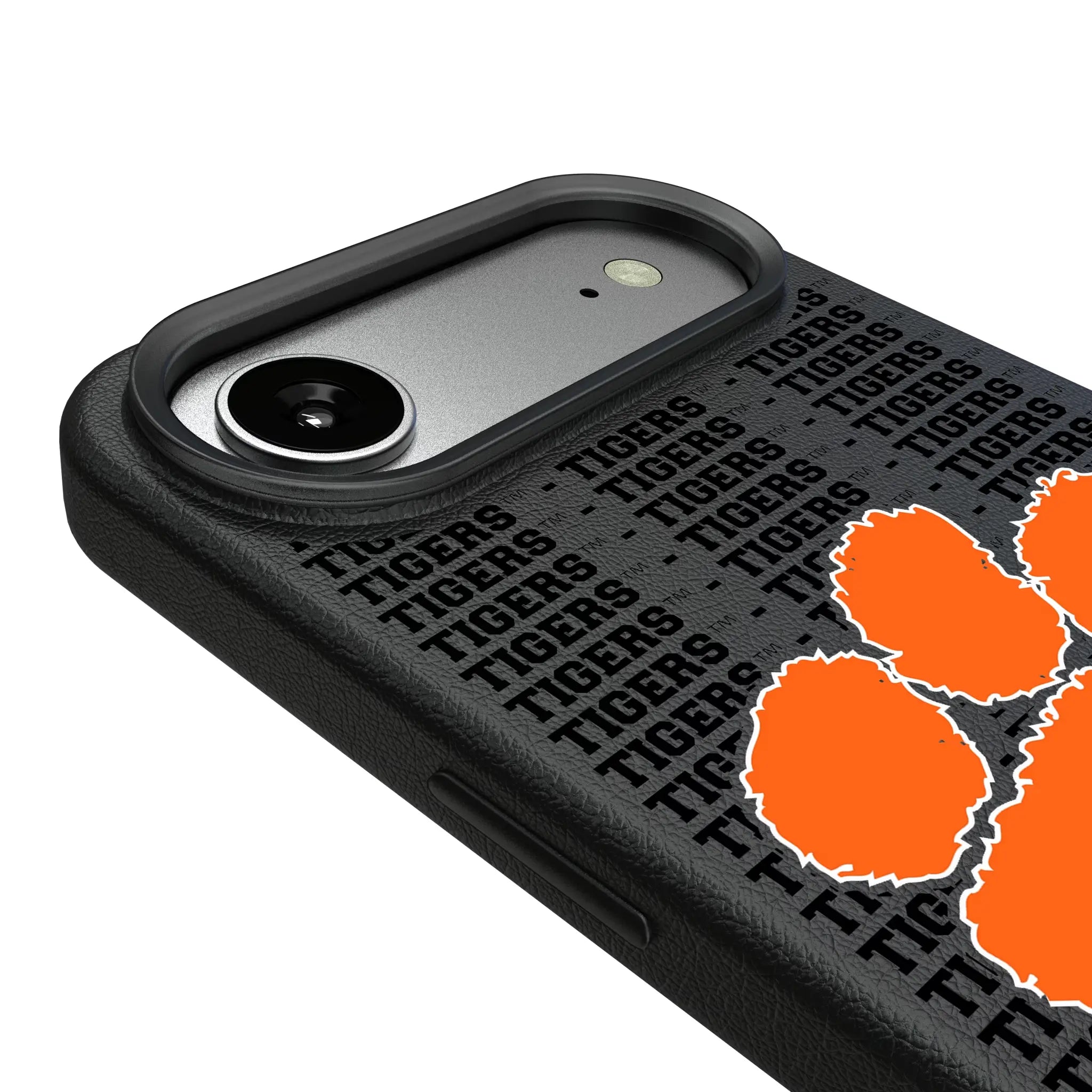 Clemson University Tigers Text Backdrop iPhone MagSafe Compatible Phone Case for Apple iPhone - Detail#Device_iPhone Air