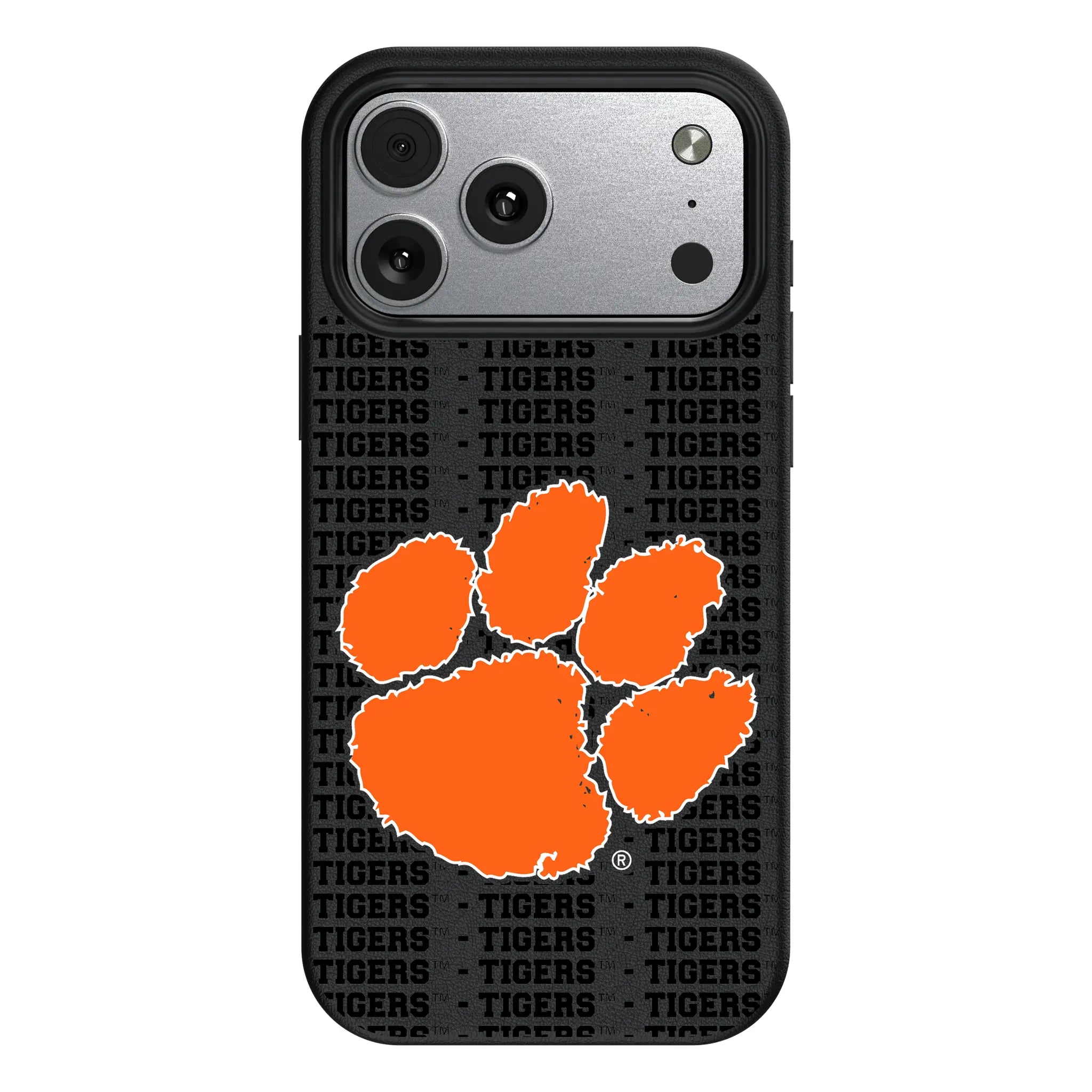 Clemson University Tigers Text Backdrop iPhone MagSafe Compatible Phone Case for Apple iPhone#Device_iPhone 17 Pro Max