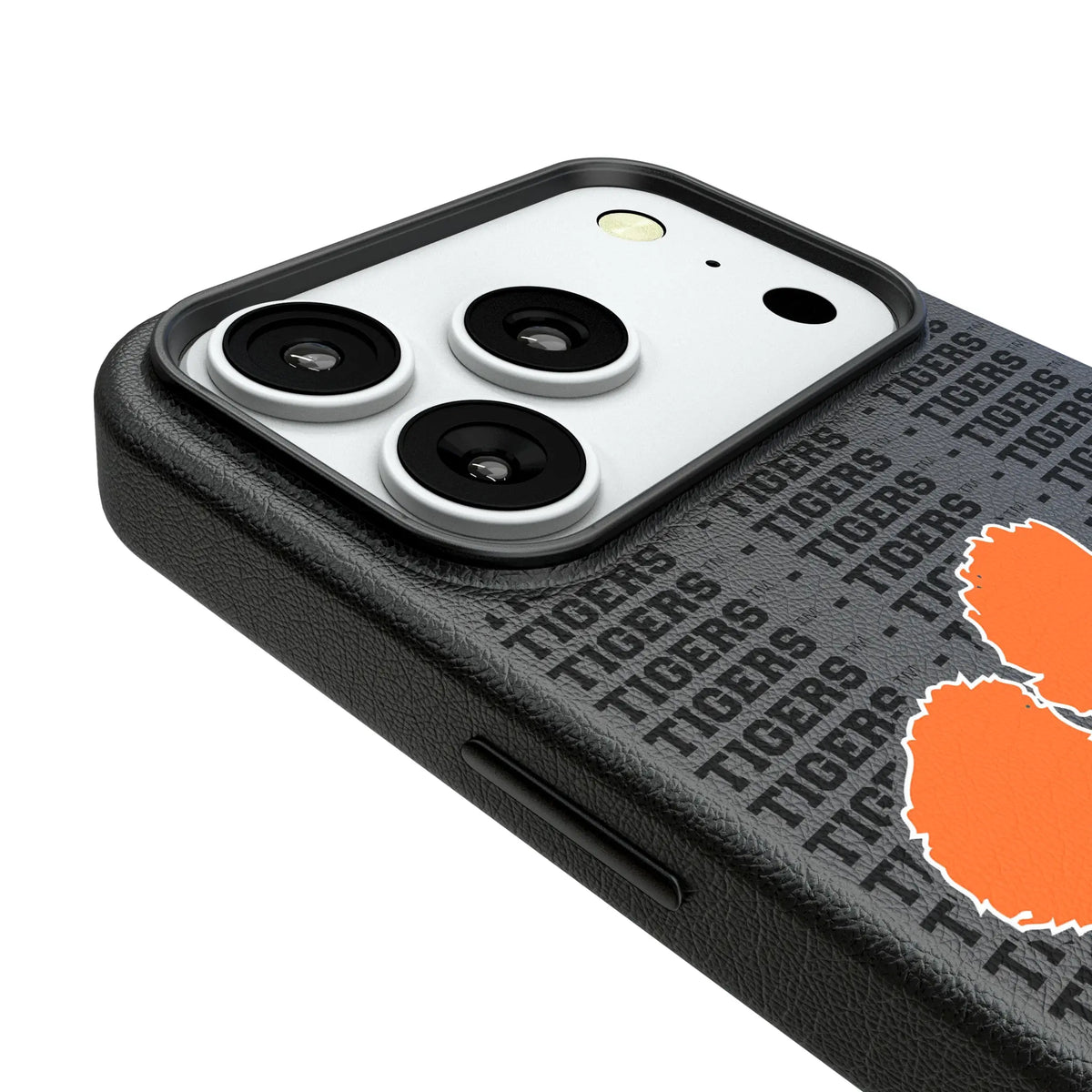 Clemson University Tigers Text Backdrop iPhone MagSafe Compatible Phone Case for Apple iPhone - Detail#Device_iPhone 18 Pro
