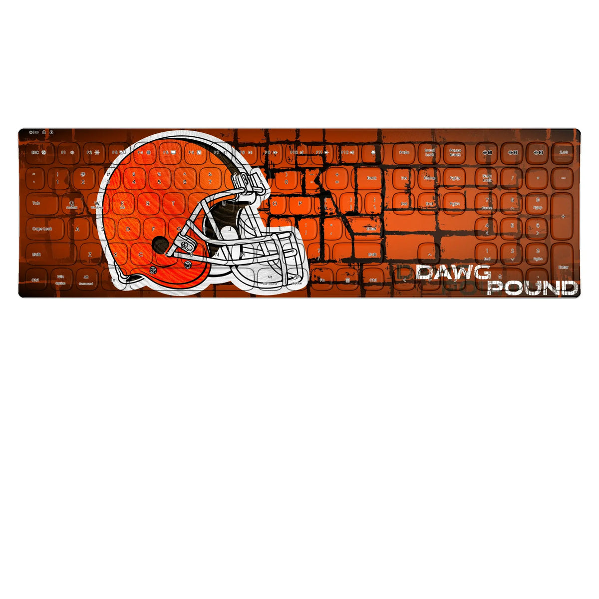 Cleveland Browns Brick KKB605 Curved Wireless Keyboard