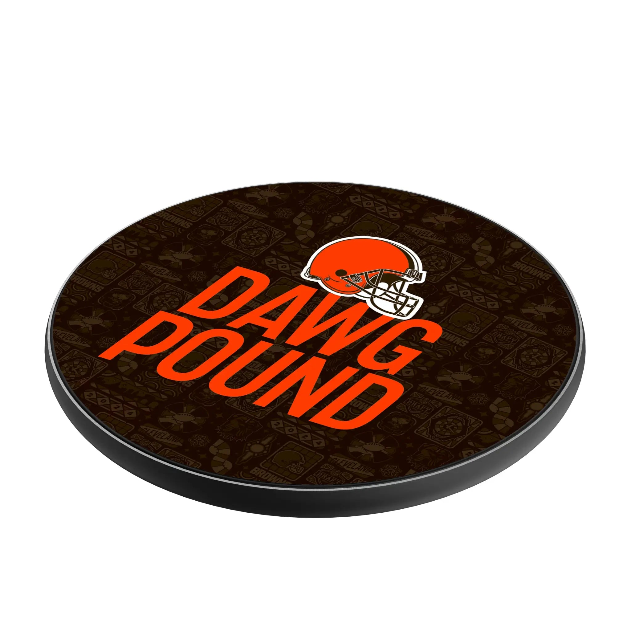 Cleveland Browns Deco 15-Watt Wireless Charger - Isometric View