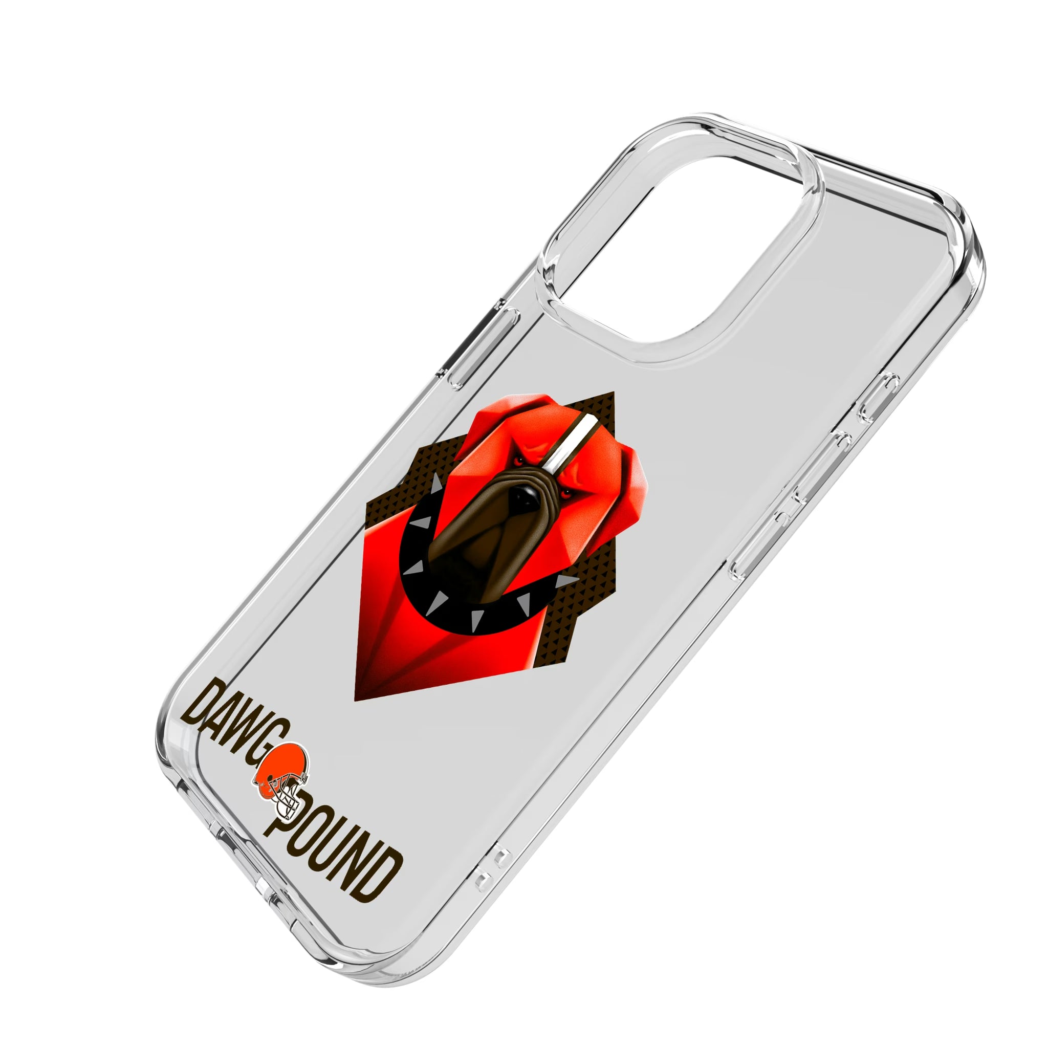 Cleveland Browns Deco iPhone Clear Phone Case for Apple iPhone - Isometric View