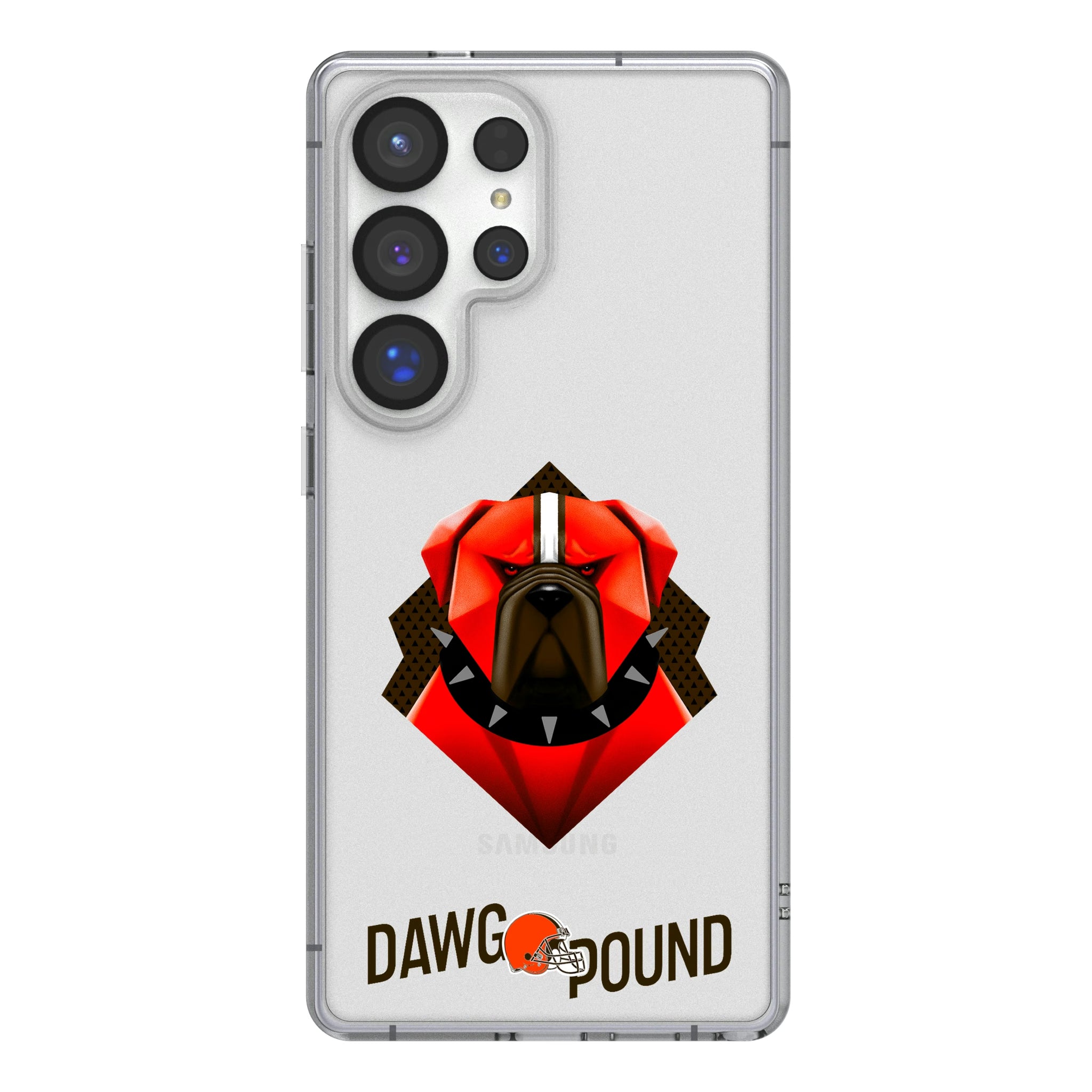 Cleveland Browns Deco Galaxy Clear Phone Case for Samsung Galaxy