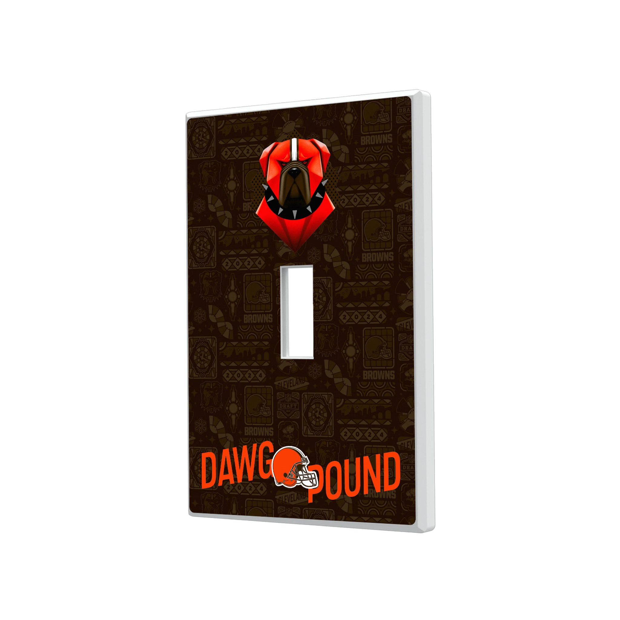 Cleveland Browns Deco Hidden-Screw Light Switch Plate#Style_Single Toggle
