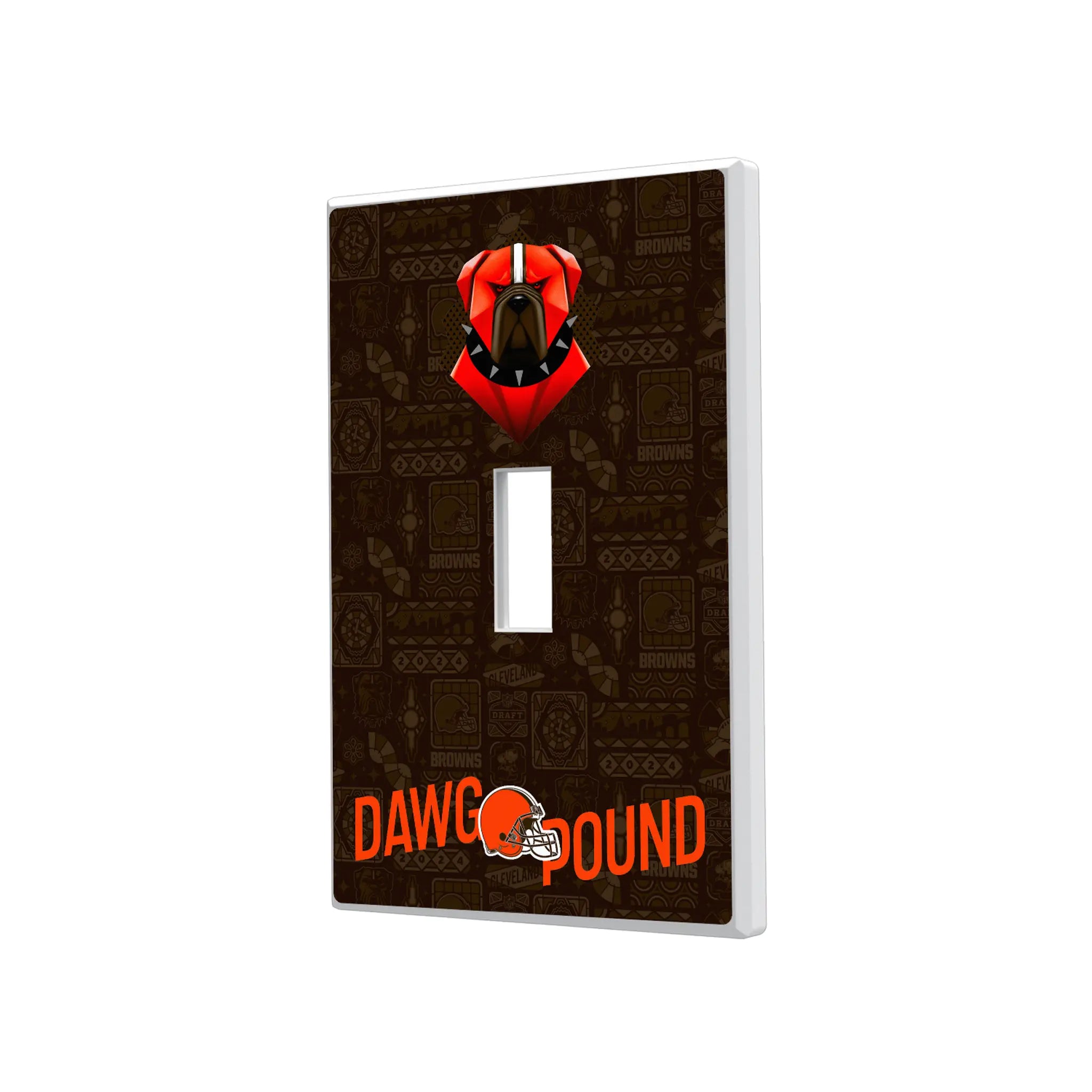 Cleveland Browns Deco Hidden-Screw Light Switch Plate#Style_Single Toggle