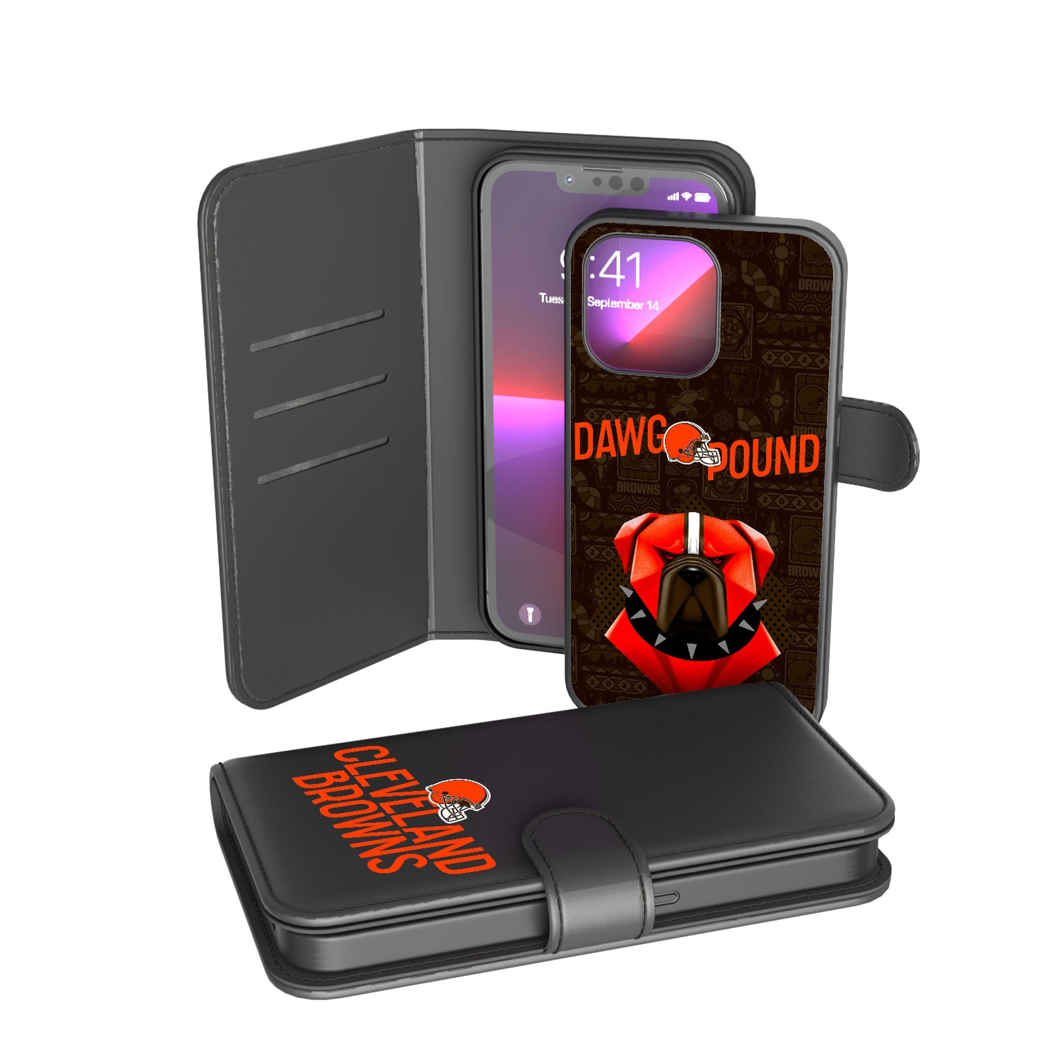 Cleveland Browns Deco iPhone Wallet Phone Case for Apple iPhone