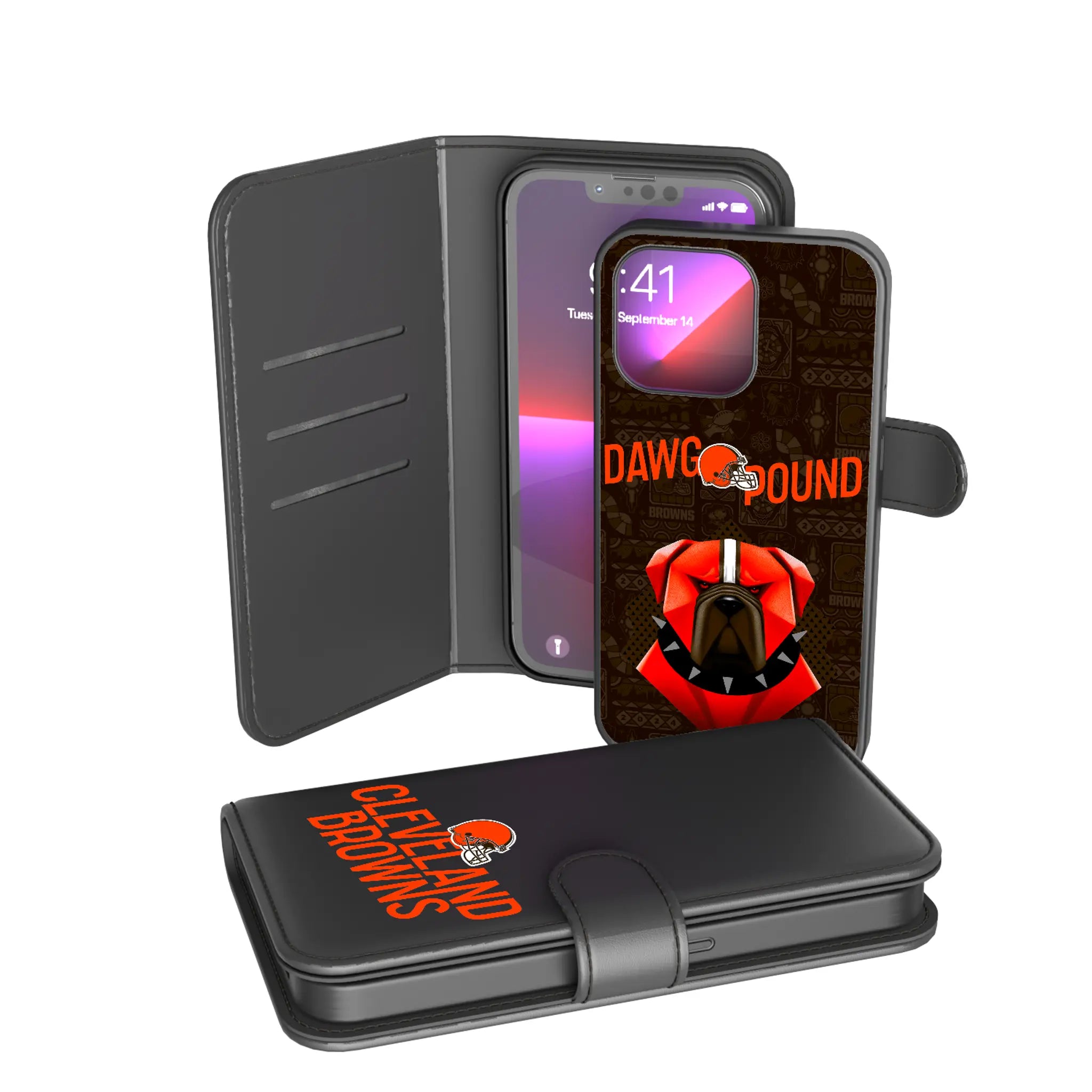 Cleveland Browns Deco iPhone Wallet Phone Case for Apple iPhone
