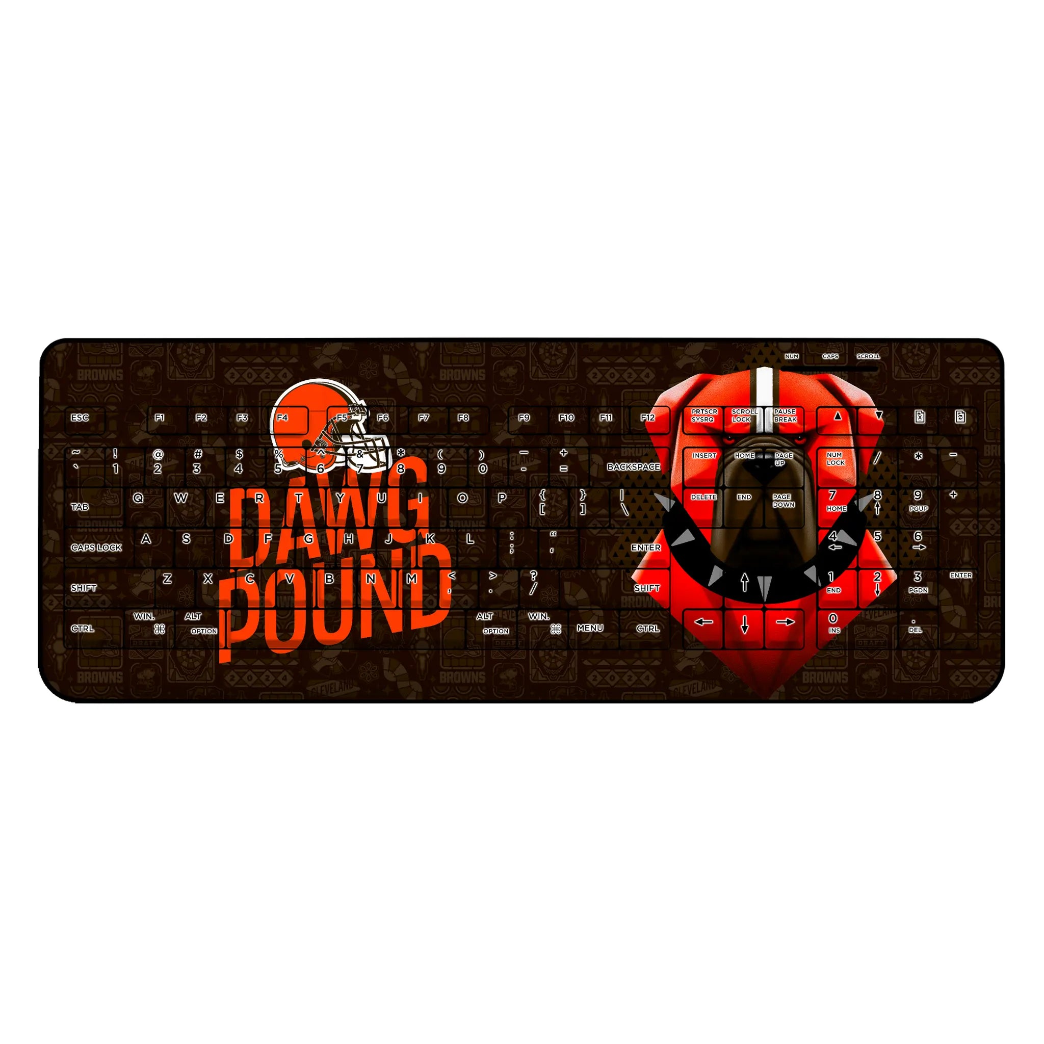 Cleveland Browns Deco Wireless USB Keyboard