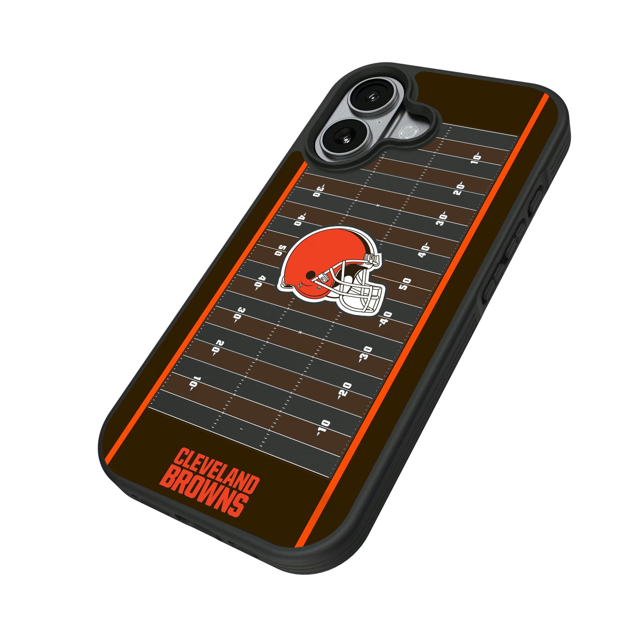 Cleveland Browns Field iPhone Bump Phone Case for Apple iPhone - Isometric View#Device_iPhone 17