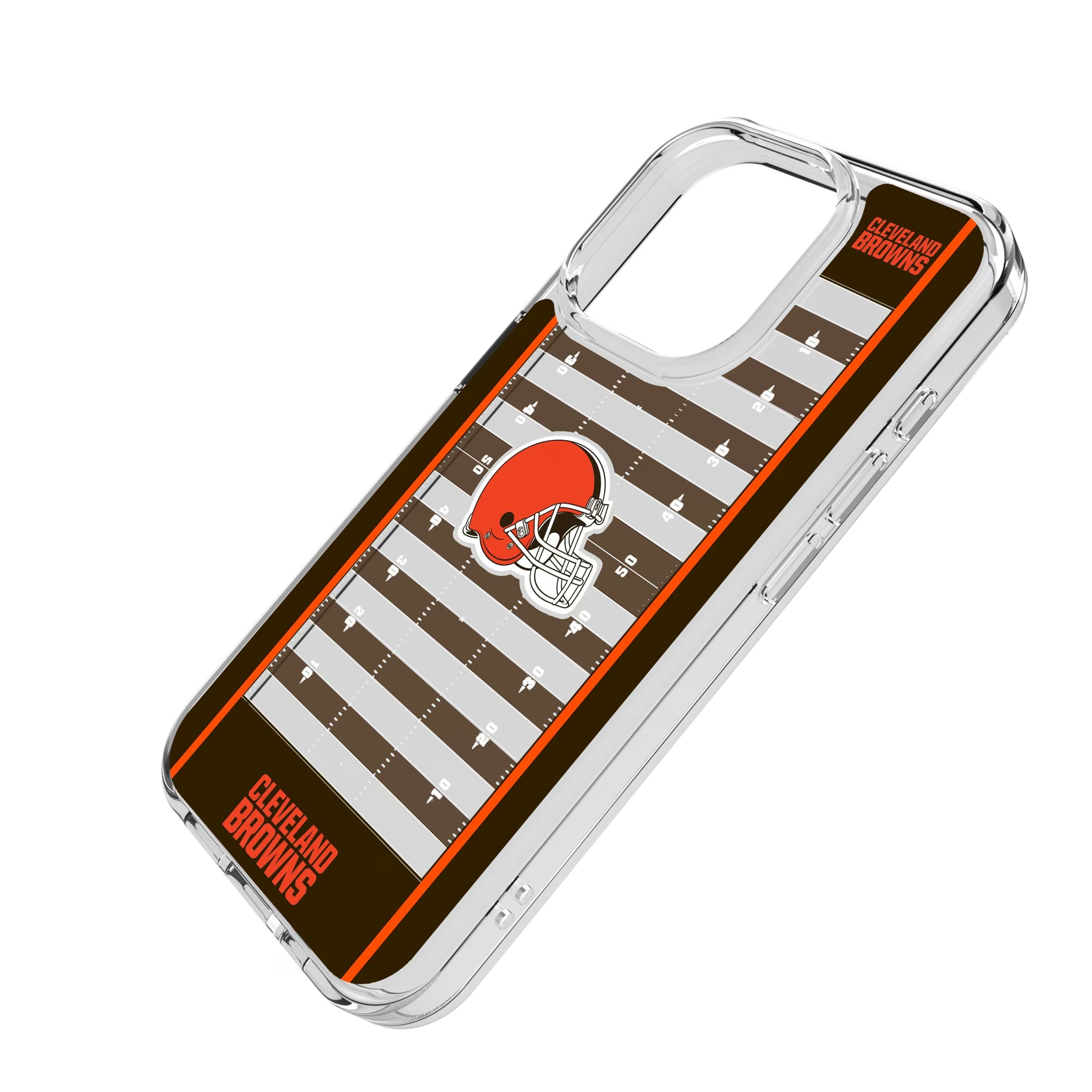Cleveland Browns Field iPhone Clear Phone Case for Apple iPhone - Isometric View