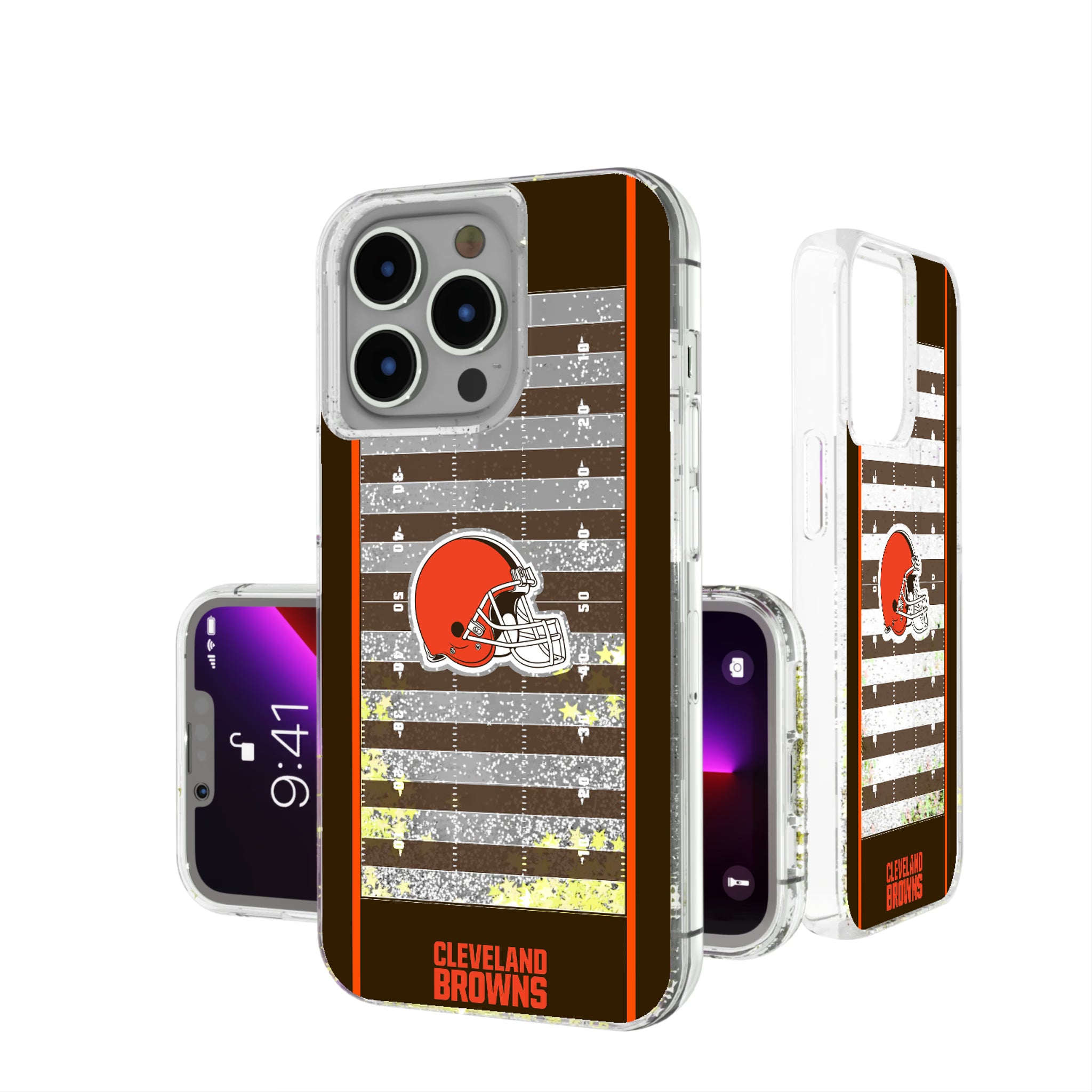 Cleveland Browns Field iPhone Glitter Phone Case for Apple iPhone