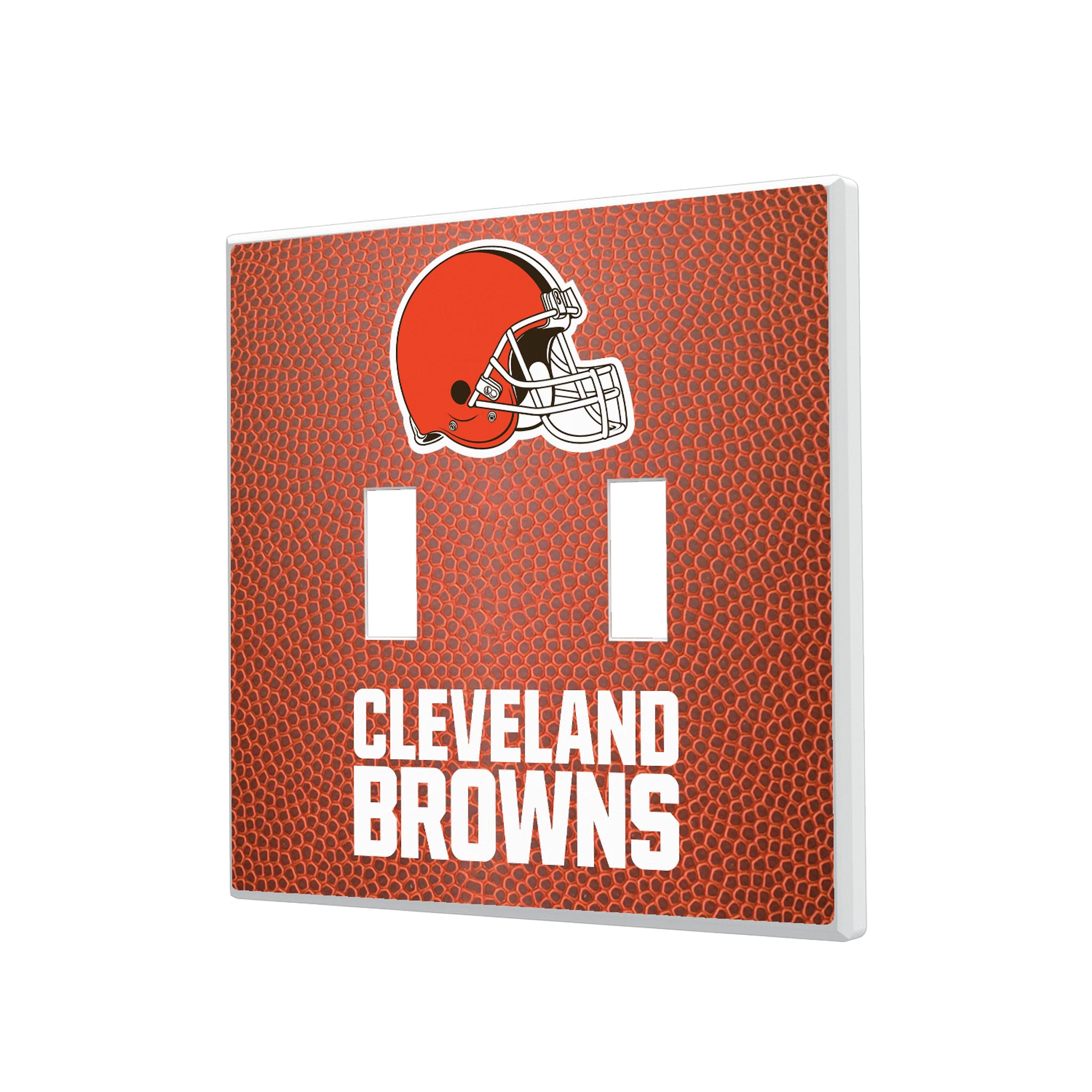 Cleveland Browns Football Hidden-Screw Light Switch Plate#Style_Double Toggle