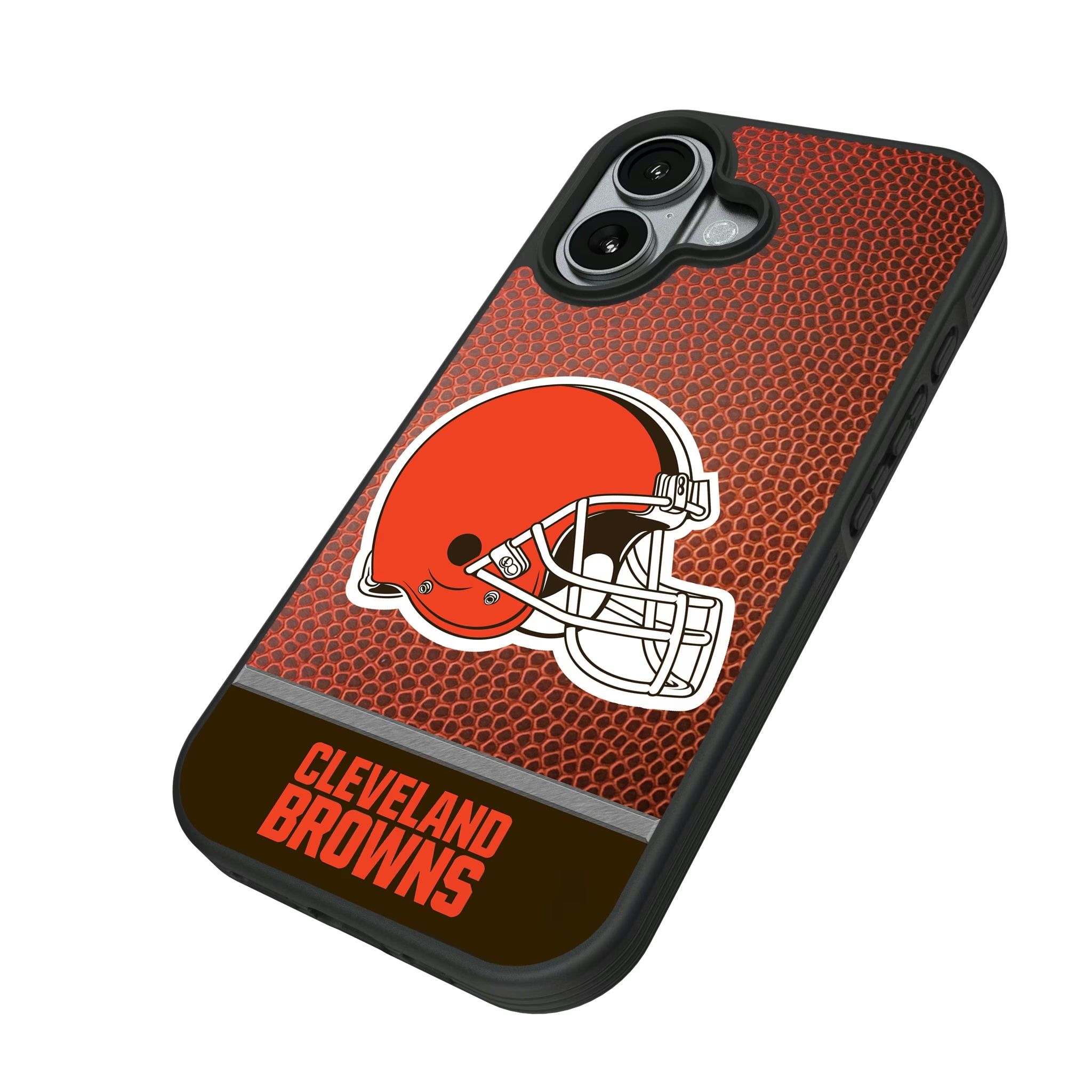 Cleveland Browns Football Wordmark iPhone Bump Phone Case for Apple iPhone - Isometric View#Device_iPhone 17