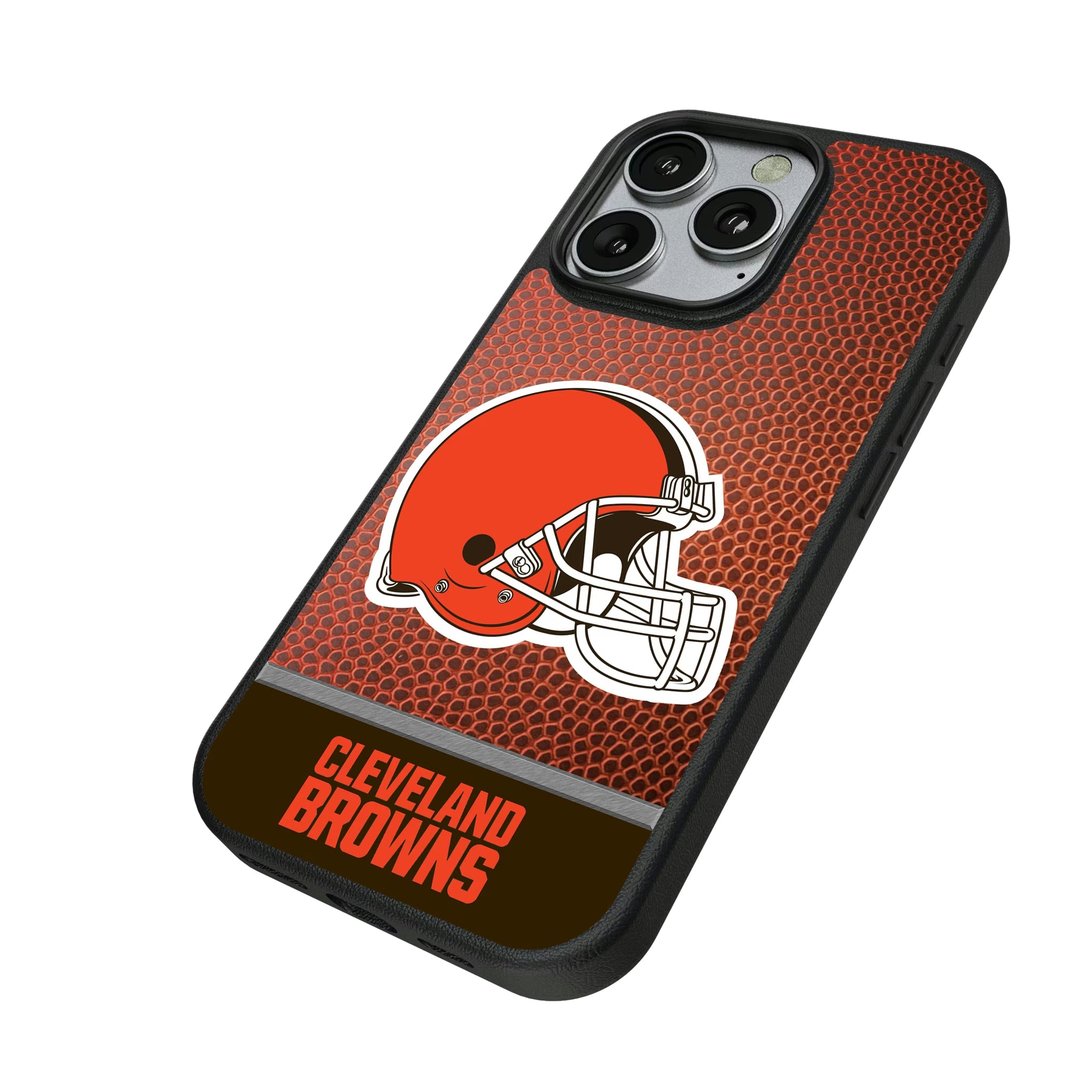 Cleveland Browns Football Wordmark iPhone MagSafe Compatible Phone Case for Apple iPhone - Isometric View