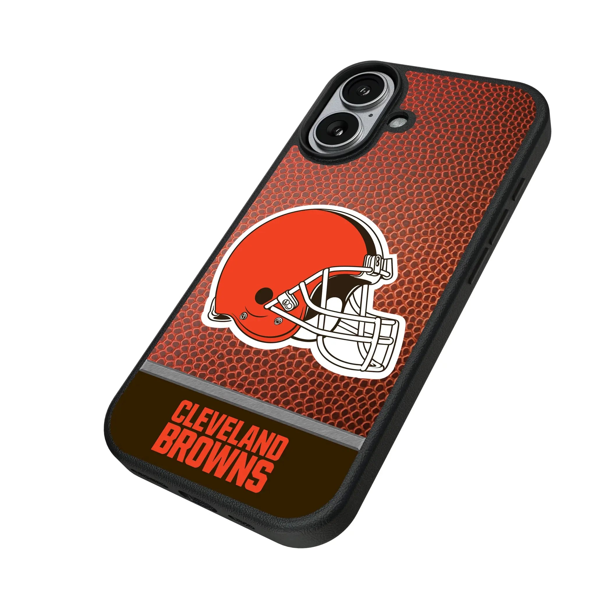 Cleveland Browns Football Wordmark iPhone MagSafe Compatible Phone Case for Apple iPhone - Isometric View#Device_iPhone 17