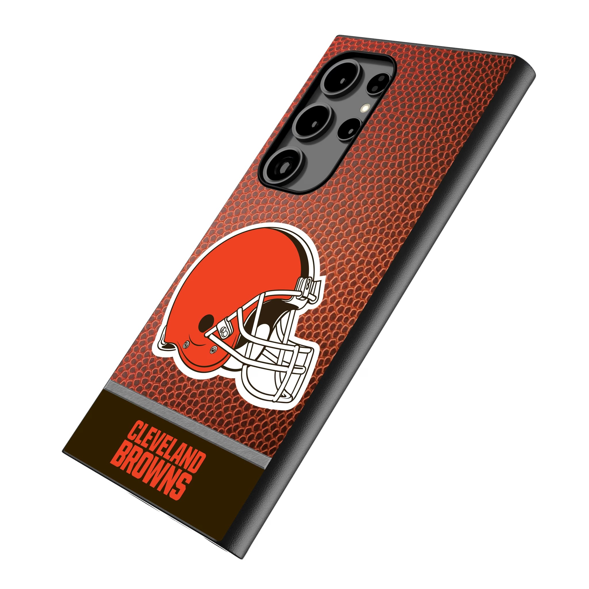 Cleveland Browns Football Wordmark Galaxy MagSafe Compatible Phone Case for Samsung Galaxy - Isometric View
