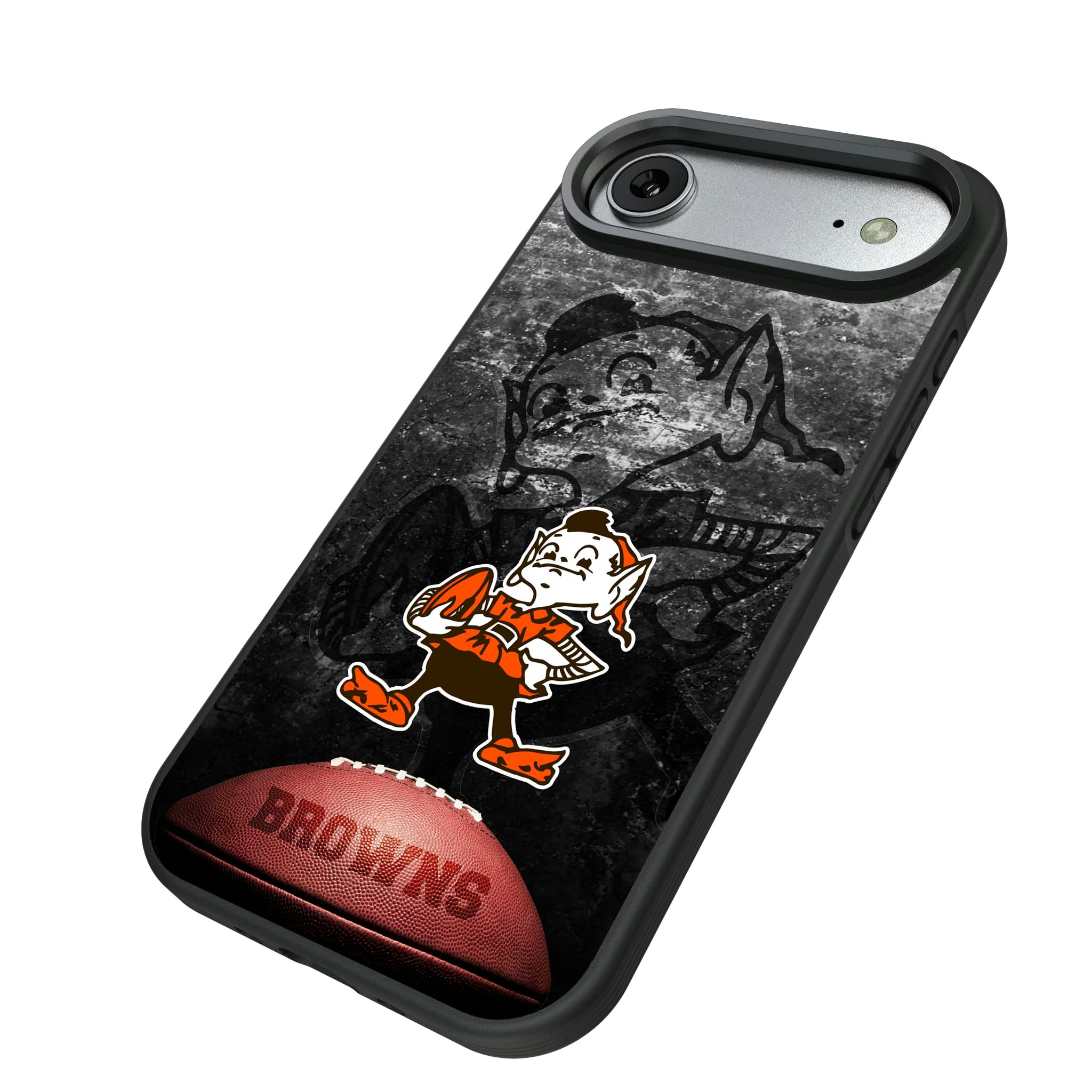 Cleveland Browns Historic Collection Legendary iPhone Bump Phone Case for Apple iPhone - Isometric View#Device_iPhone Air
