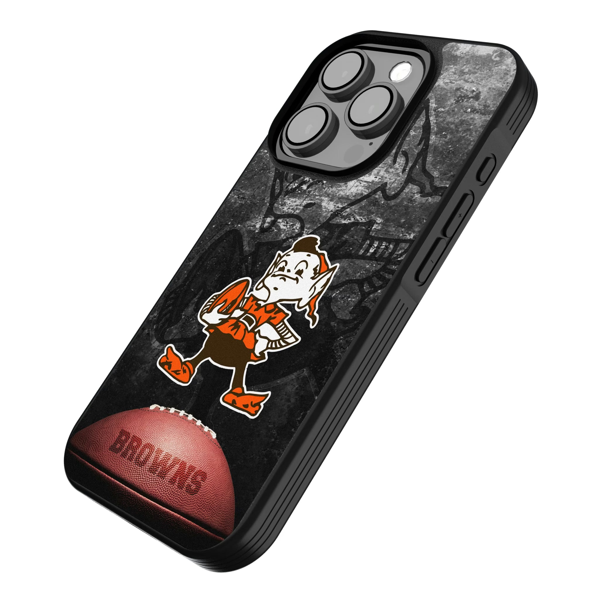 Cleveland Browns Historic Collection Legendary iPhone Bump Phone Case for Apple iPhone - Isometric View