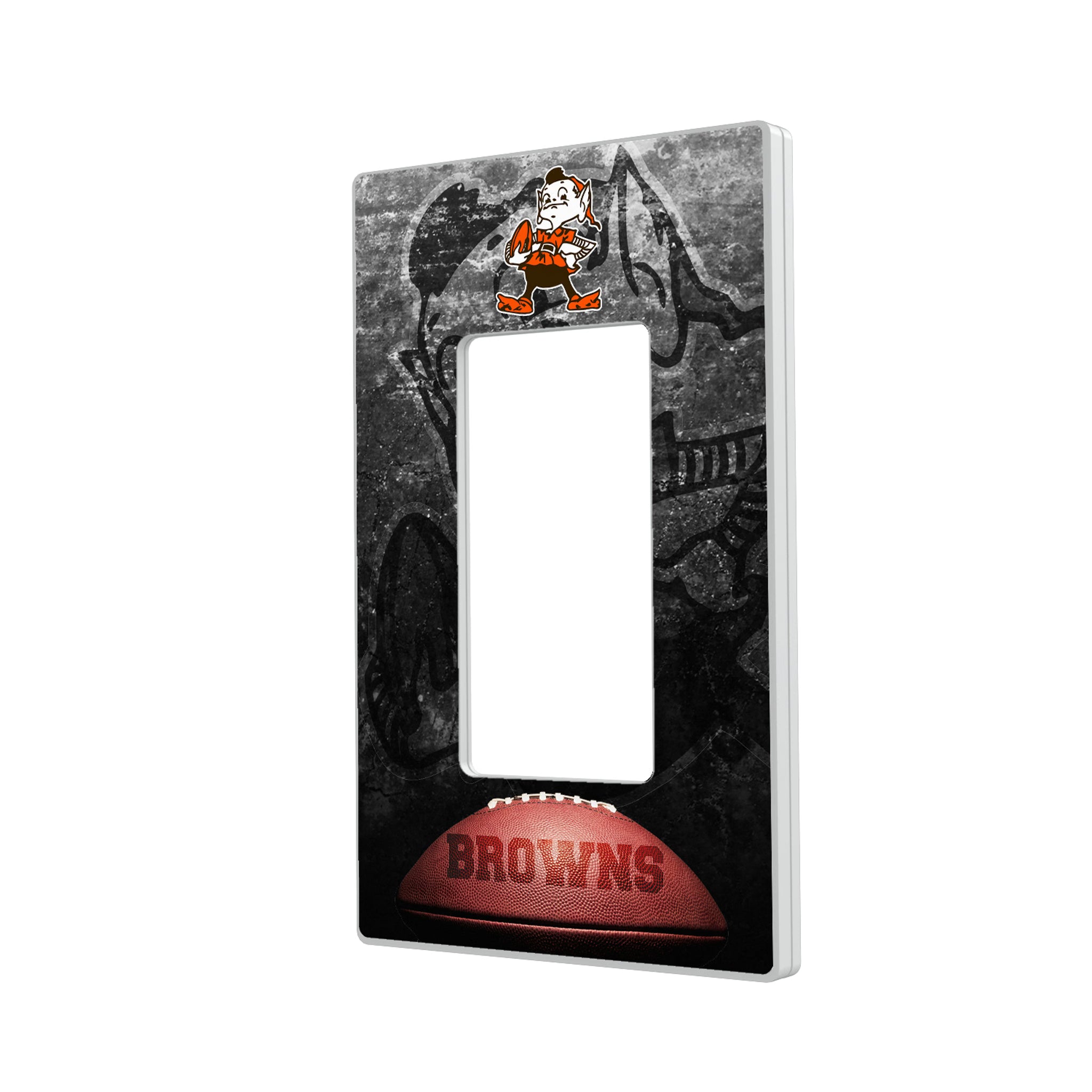 Cleveland Browns Historic Collection Legendary Hidden-Screw Light Switch Plate#Style_Single Rocker