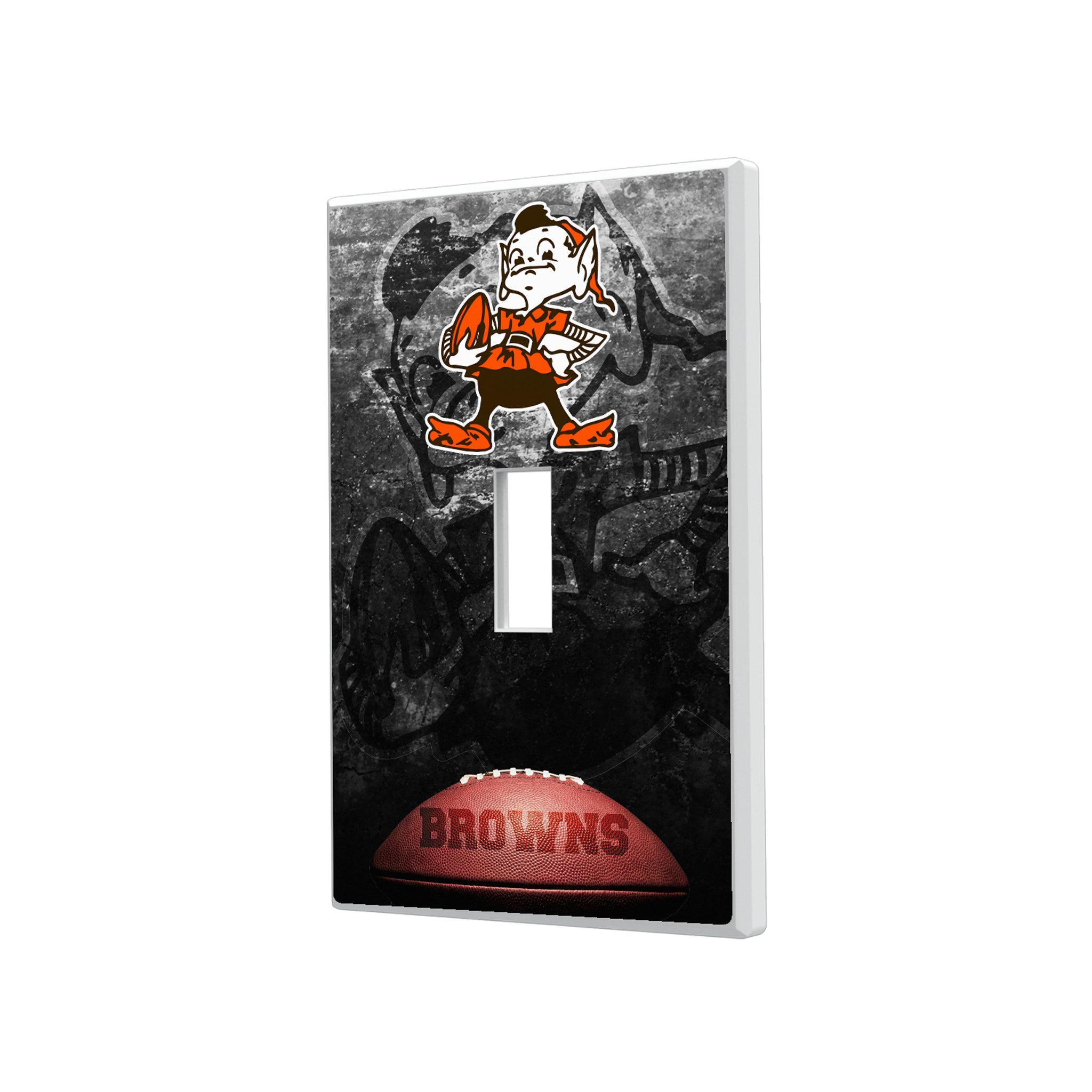 Cleveland Browns Historic Collection Legendary Hidden-Screw Light Switch Plate#Style_Single Toggle