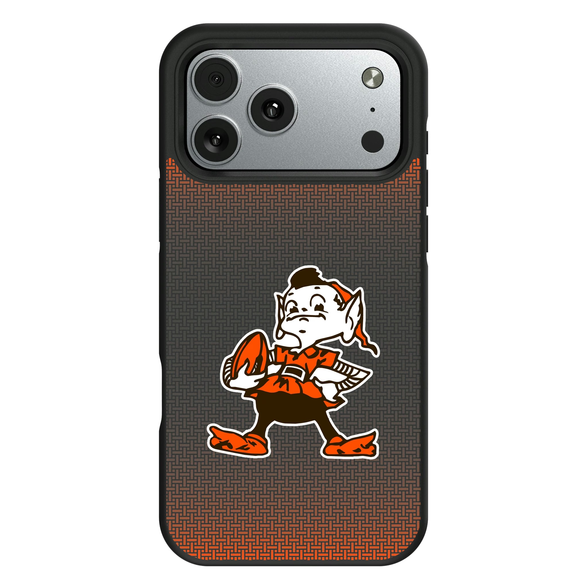 Cleveland Browns Historic Collection Linen iPhone Bump Phone Case for Apple iPhone#Device_iPhone 17 Pro Max