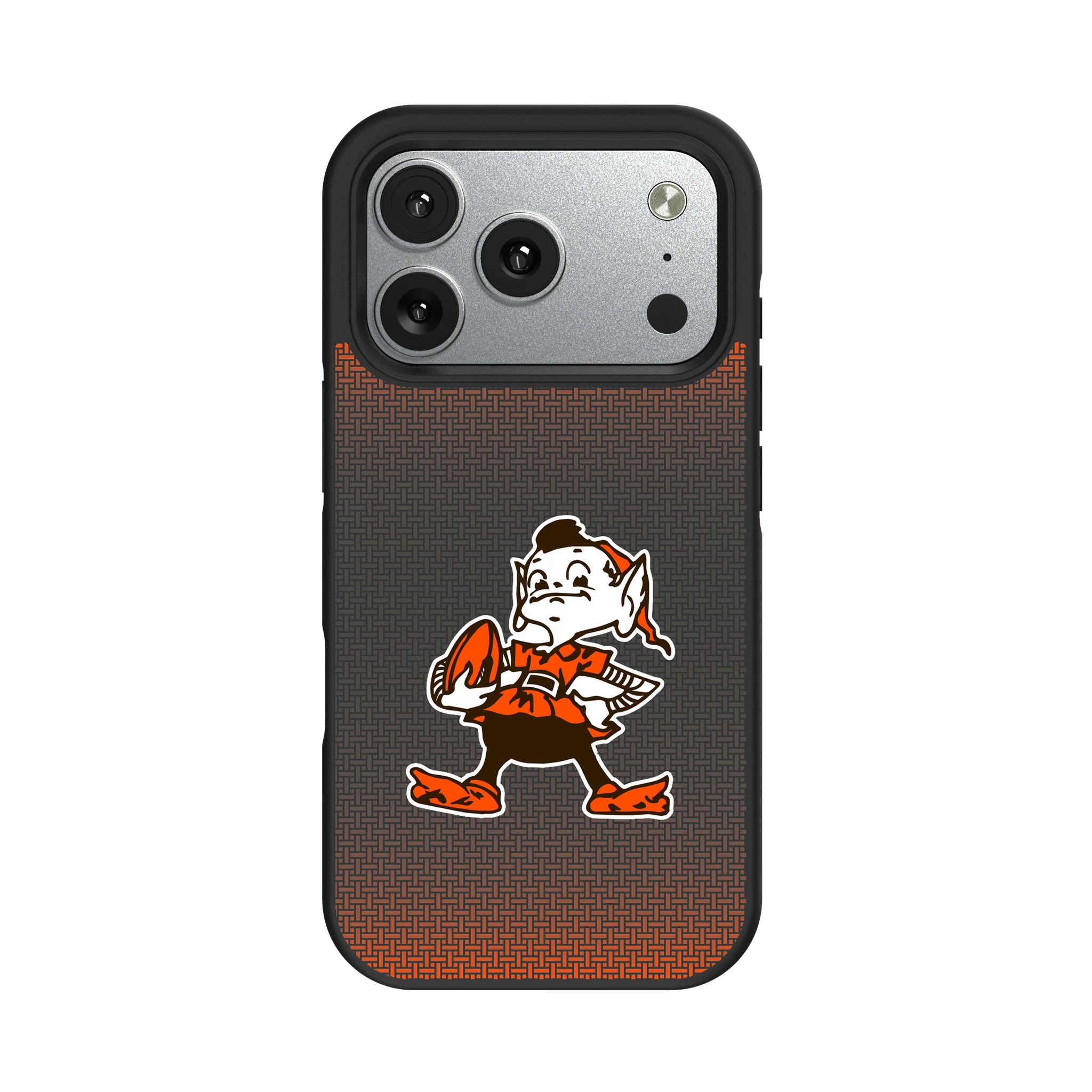 Cleveland Browns Historic Collection Linen iPhone Bump Phone Case for Apple iPhone#Device_iPhone 17 Pro