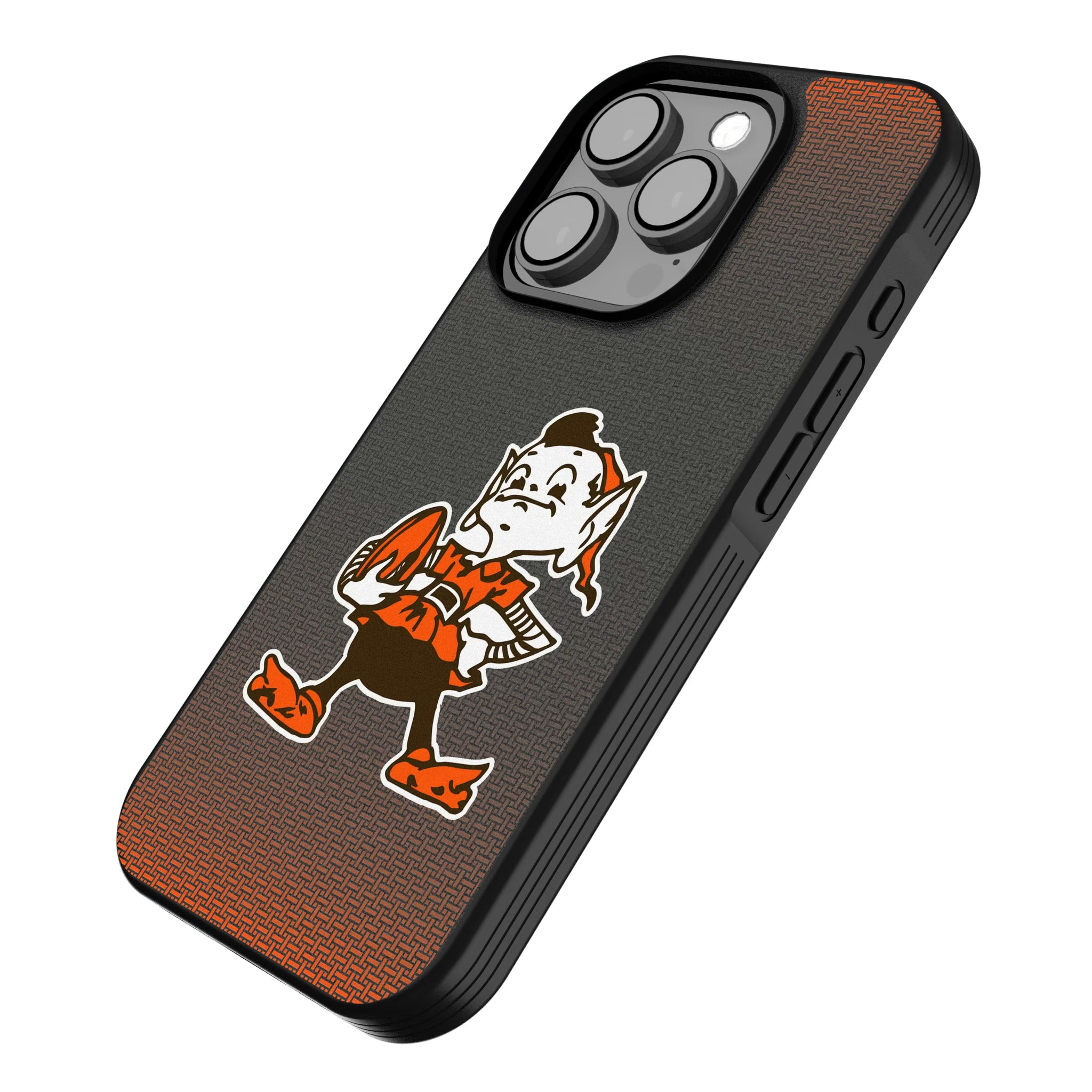 Cleveland Browns Historic Collection Linen iPhone Bump Phone Case for Apple iPhone - Isometric View