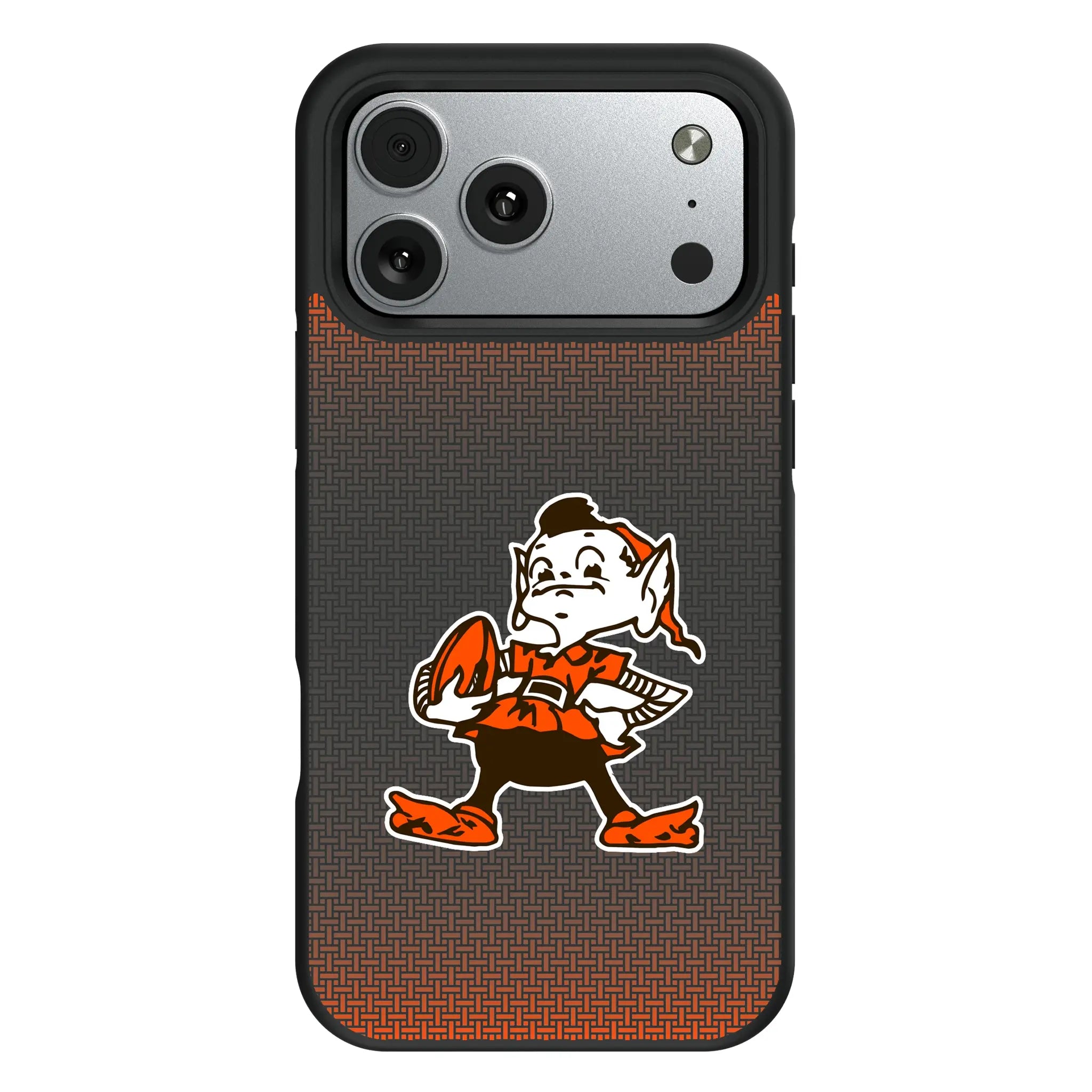 Cleveland Browns Historic Collection Linen iPhone Bump Phone Case for Apple iPhone#Device_iPhone 17 Pro Max
