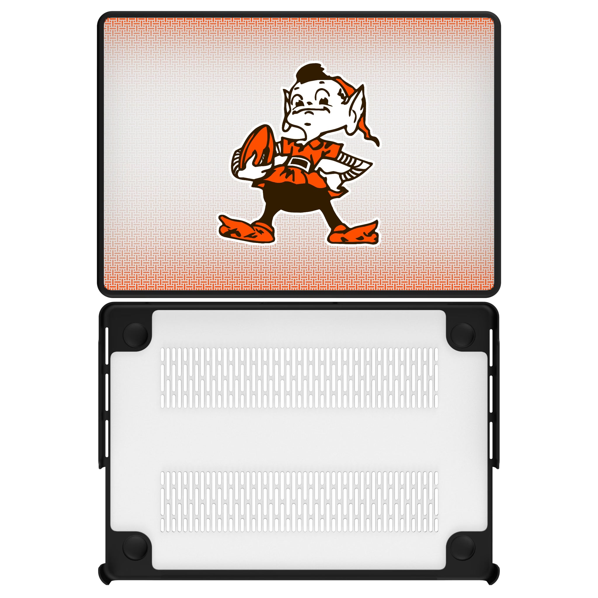 Cleveland Browns Historic Collection Linen MacBook Laptop Case for Apple MacBook#Device_MacBook Pro (14-inch, 2021) / MacBook Pro (14-inch, 2023) / MacBook Pro (14-inch, 2024)