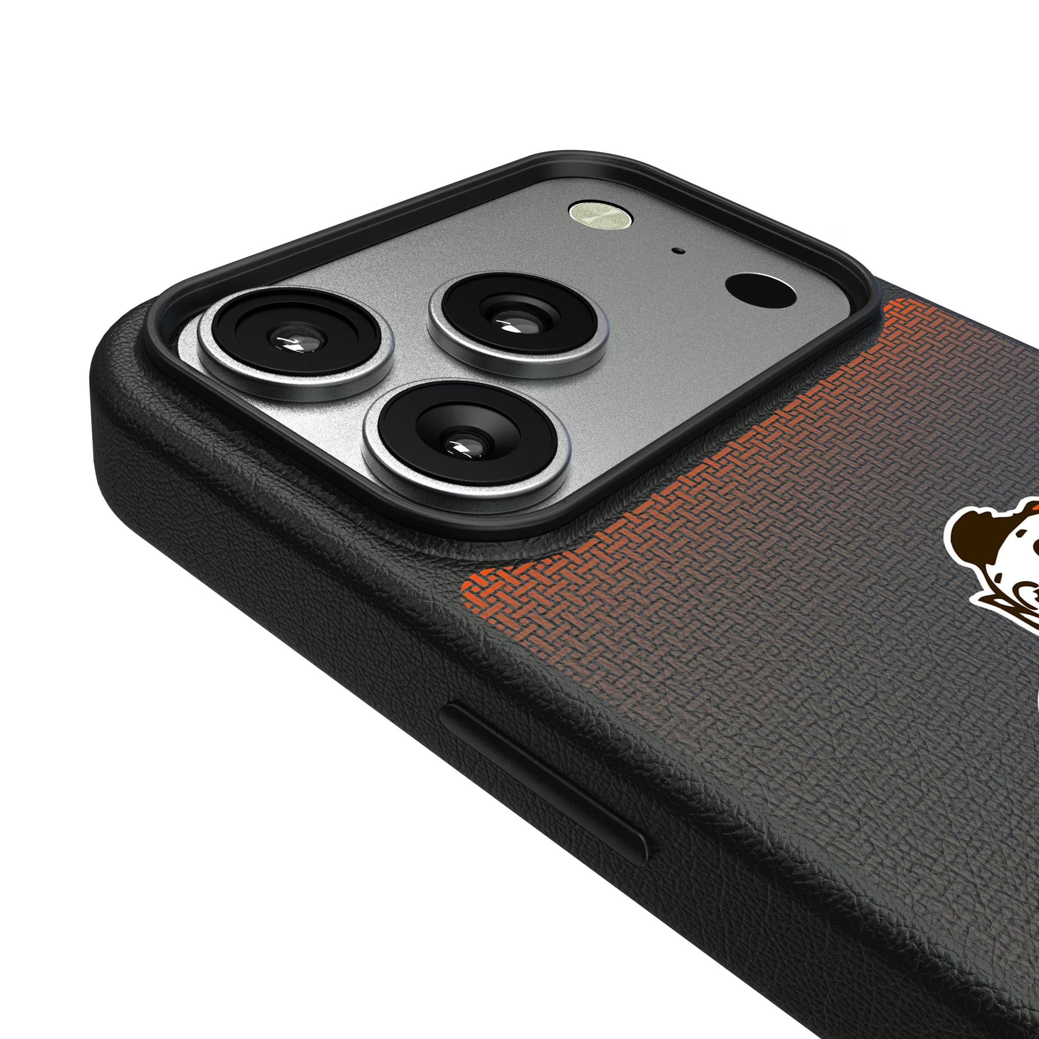 Cleveland Browns Historic Collection Linen iPhone MagSafe Compatible Phone Case for Apple iPhone - Detail#Device_iPhone 17 Pro