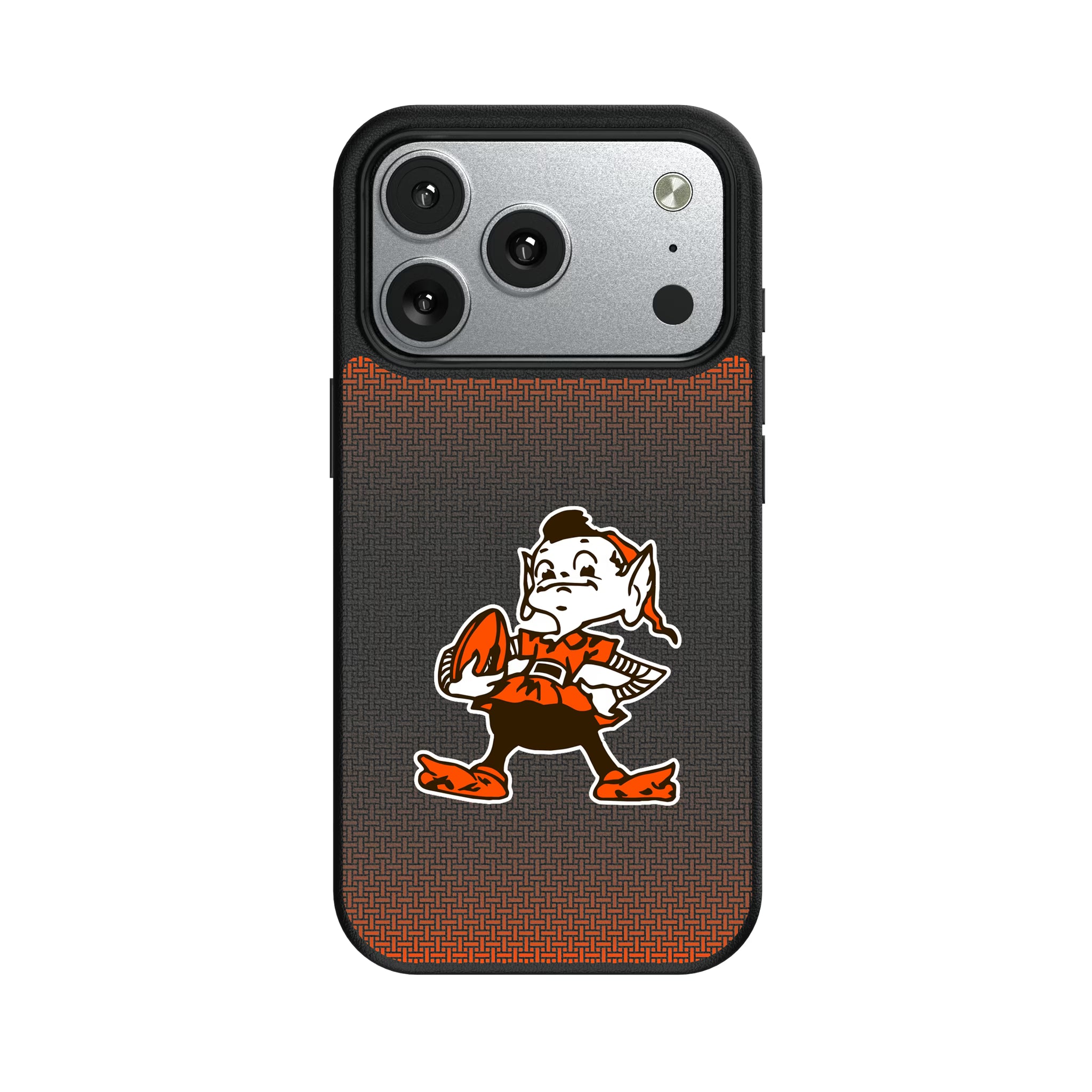 Cleveland Browns Historic Collection Linen iPhone MagSafe Compatible Phone Case for Apple iPhone#Device_iPhone 17 Pro
