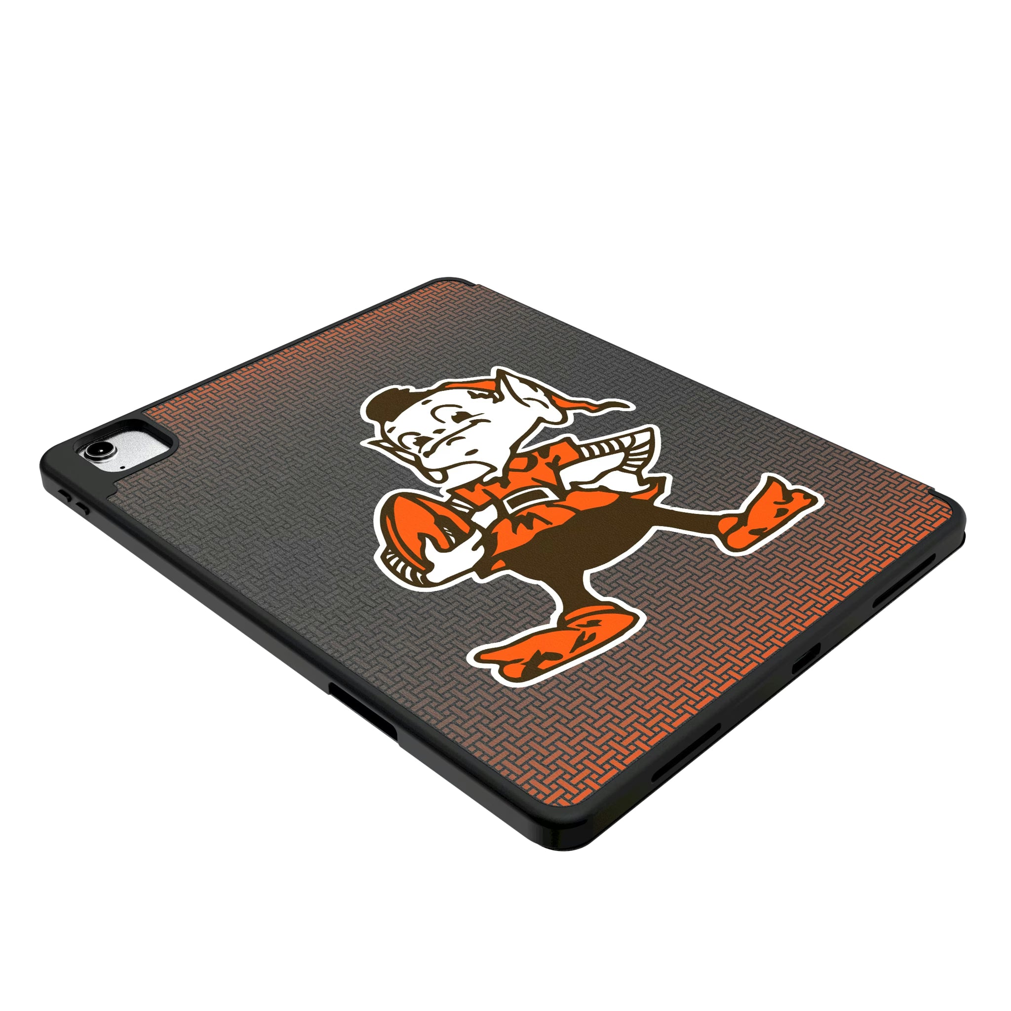 Cleveland Browns Historic Collection Linen iPad Tablet Case for Apple iPad - Isometric View