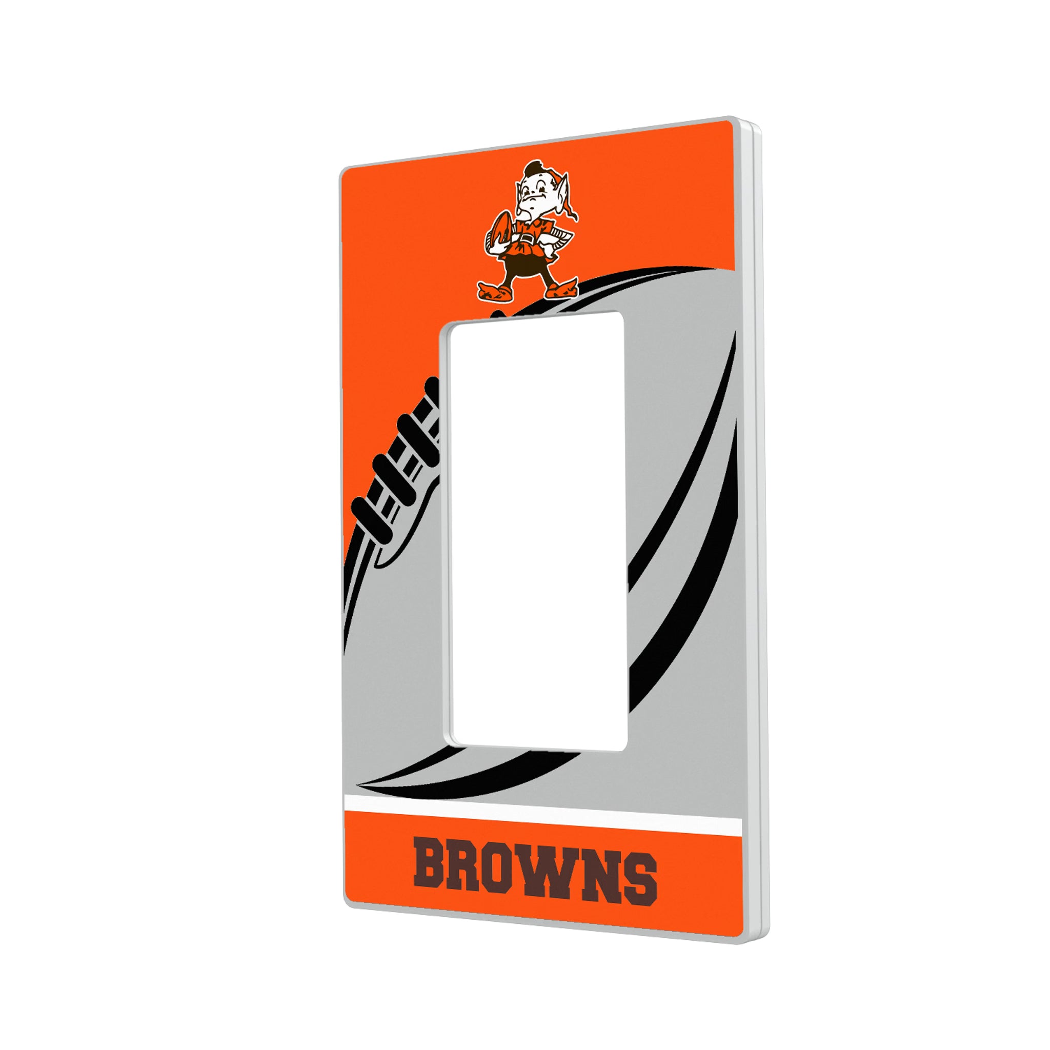 Cleveland Browns Historic Collection Passtime Hidden-Screw Light Switch Plate#Style_Single Rocker