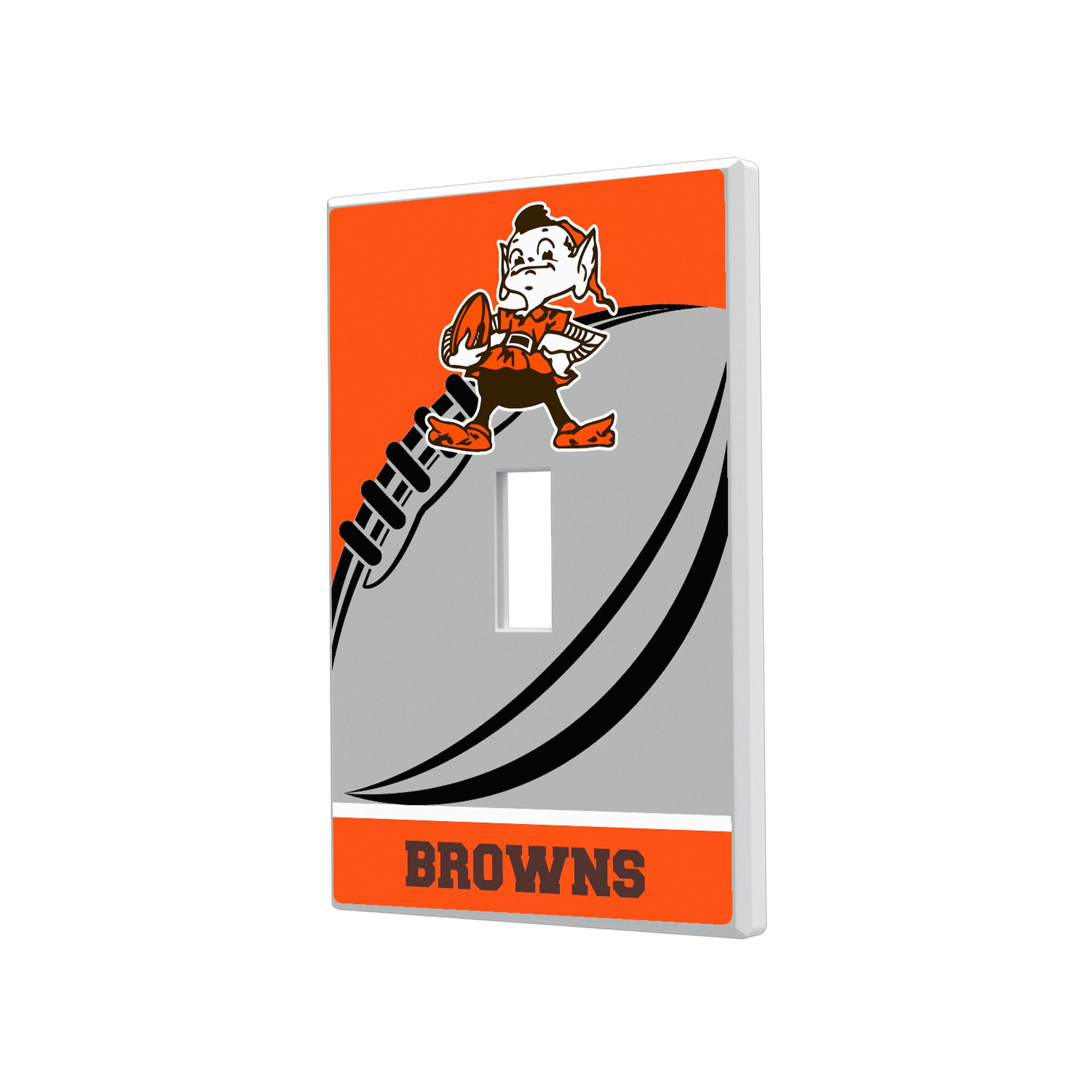 Cleveland Browns Historic Collection Passtime Hidden-Screw Light Switch Plate#Style_Single Toggle