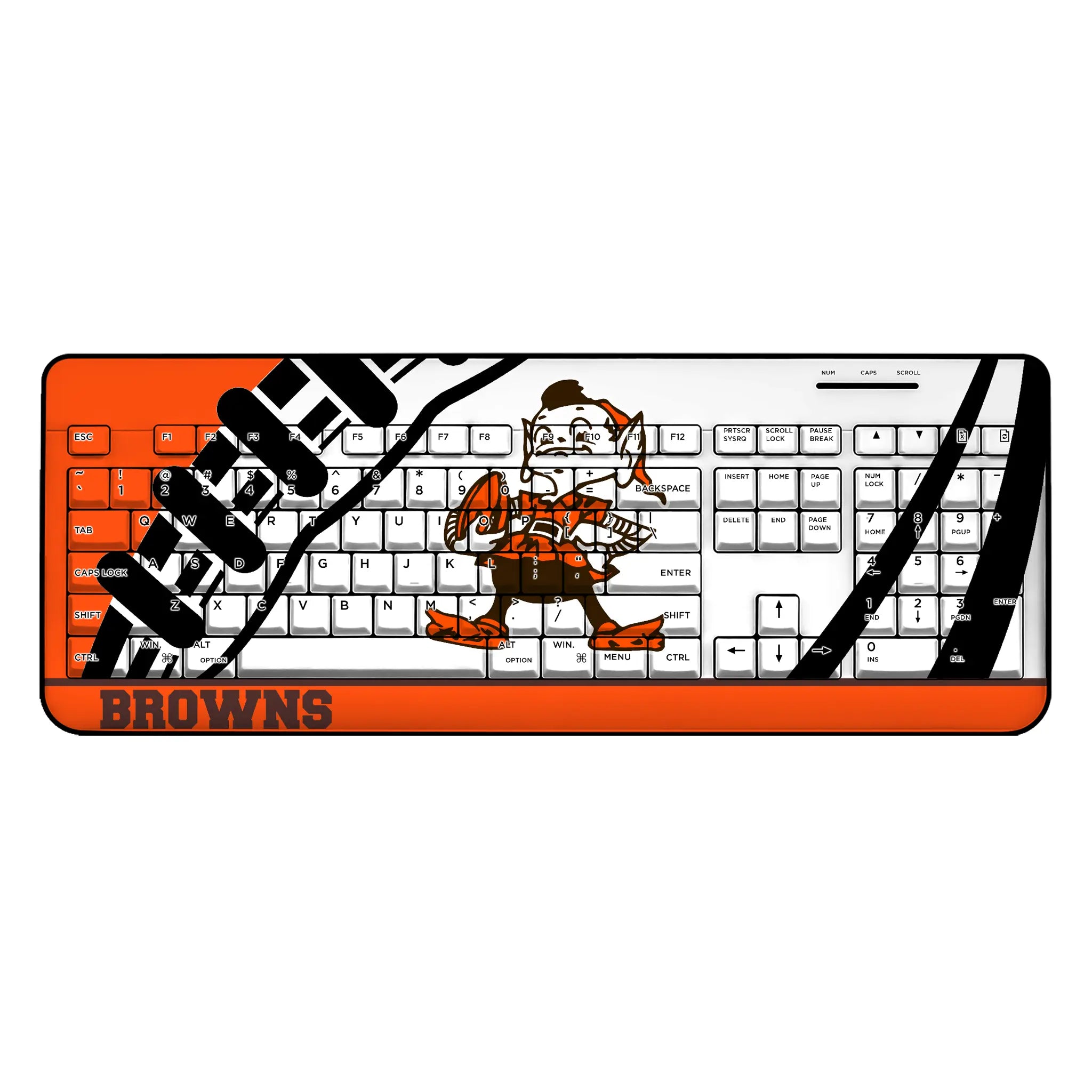 Cleveland Browns Historic Collection Passtime Wireless USB Keyboard