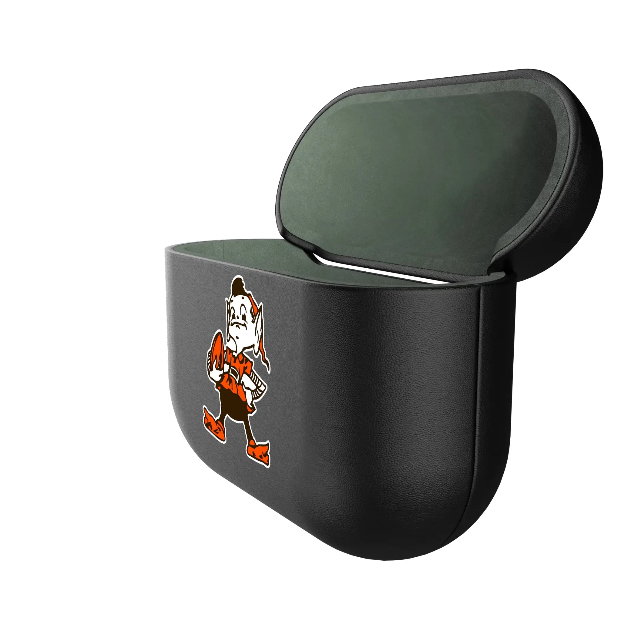Cleveland Browns Historic Collection Personalized Insignia AirPods AirPod Case Cover - Isometric View#Device_AirPods 3rd Gen