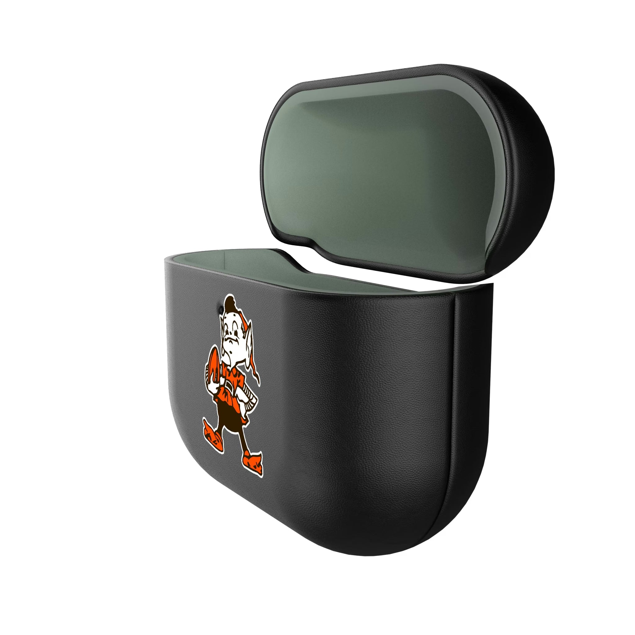 Cleveland Browns Historic Collection Personalized Insignia AirPods AirPod Case Cover - Isometric View#Device_AirPods 4