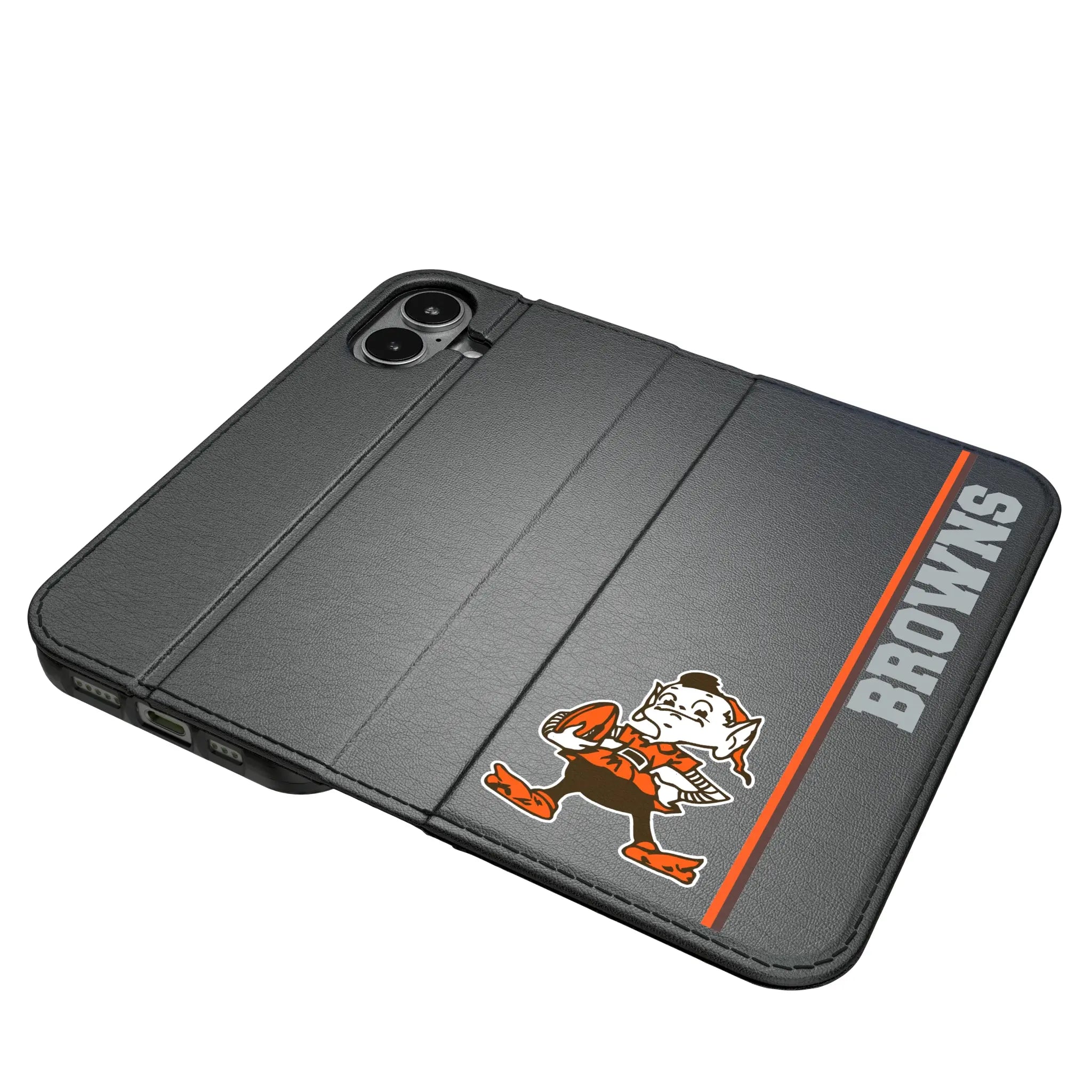 Cleveland Browns Historic Collection Sidebar iPhone Folio Phone Case for Apple iPhone#Device_iPhone 17