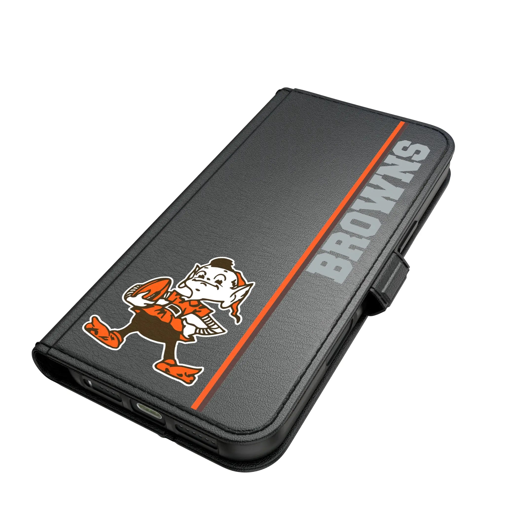 Cleveland Browns Historic Collection Sidebar iPhone Folio Phone Case for Apple iPhone#Device_iPhone 17 Pro Max