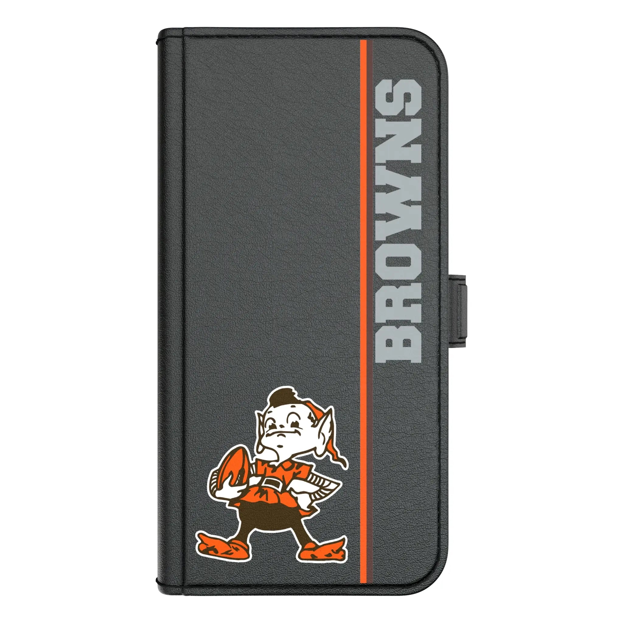 Cleveland Browns Historic Collection Sidebar iPhone Folio Phone Case for Apple iPhone#Device_iPhone 17 Pro Max