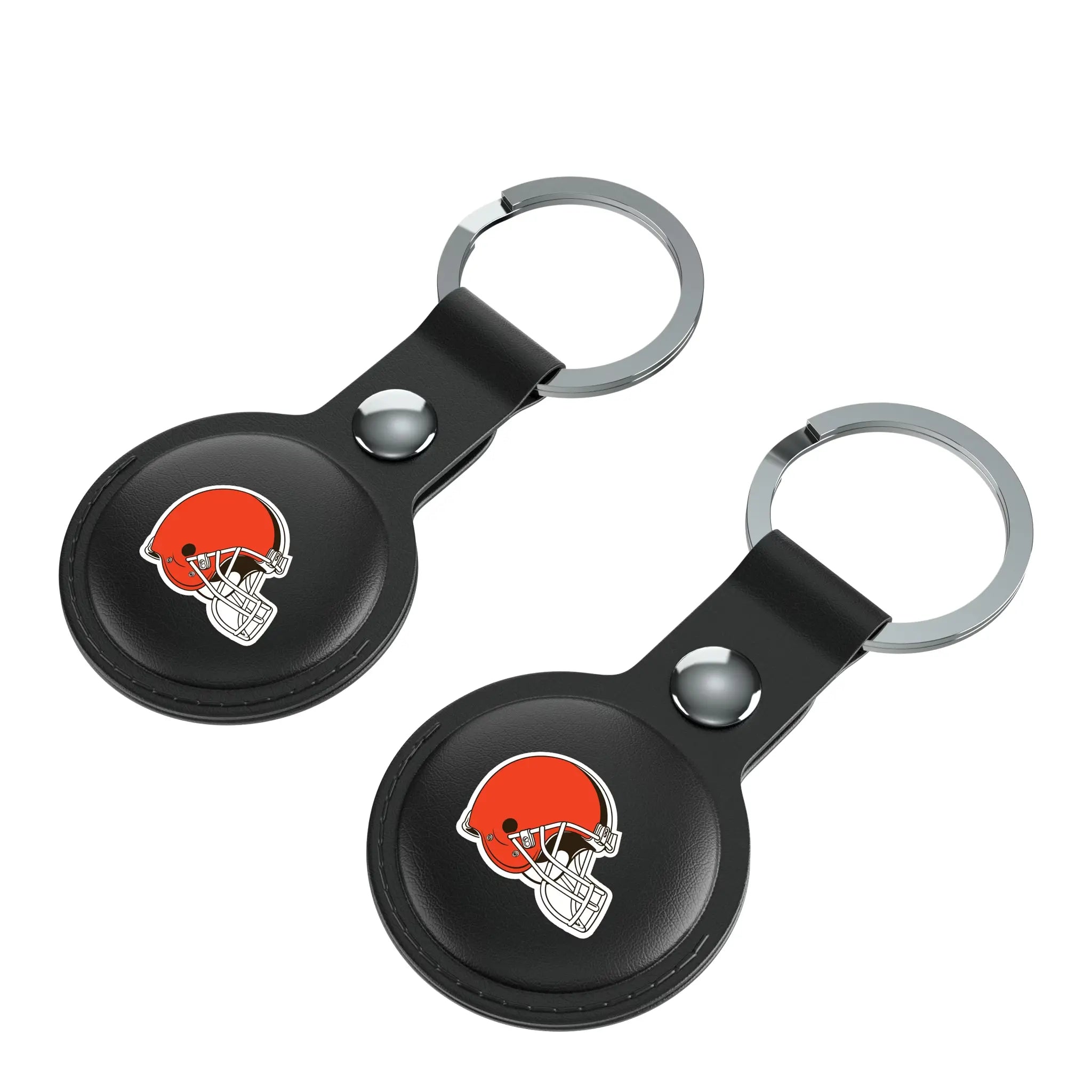 Cleveland Browns Insignia AirTag Black Airtag Holder 2-Pack - Isometric View