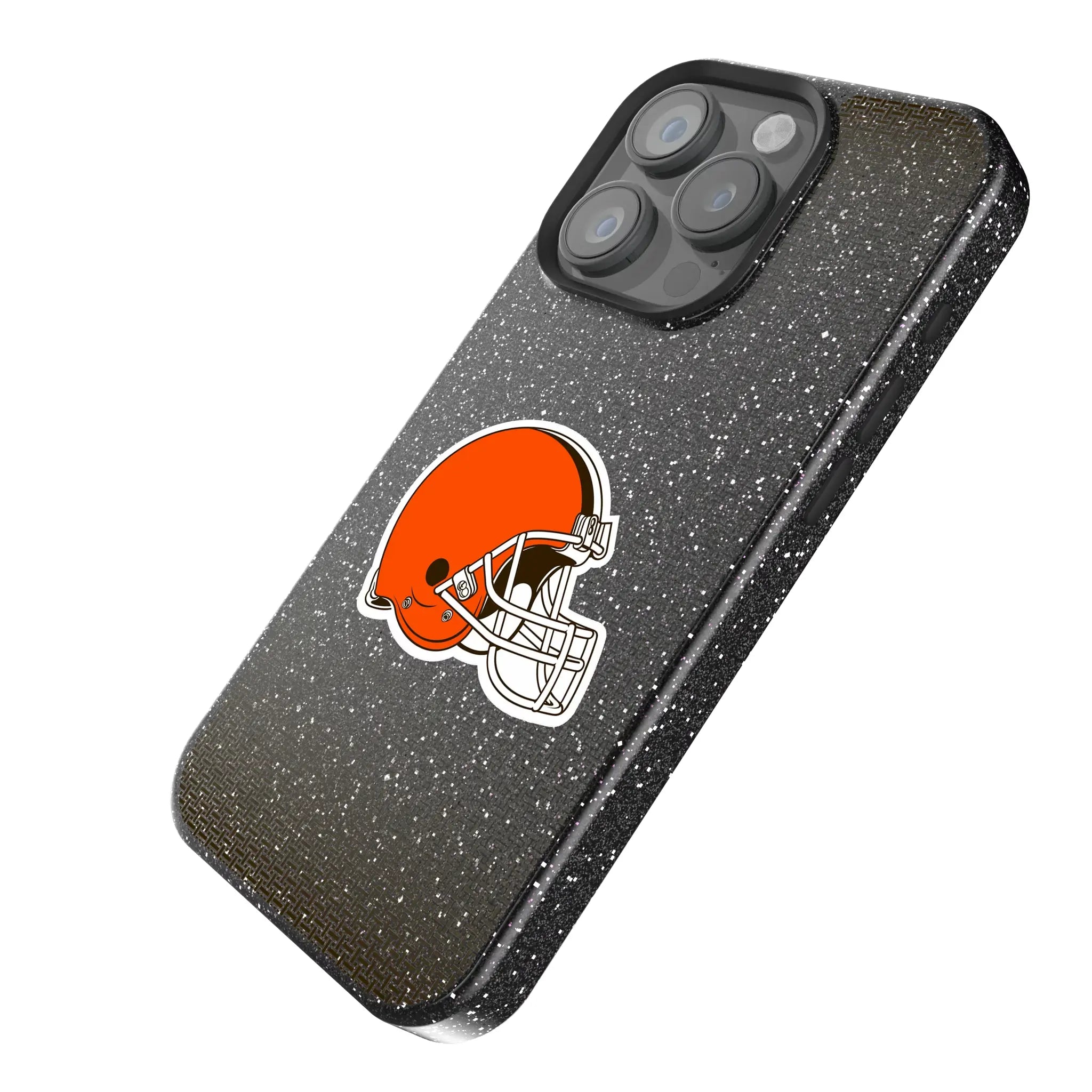 Cleveland Browns Linen iPhone Bling Phone Case for Apple iPhone - Isometric View