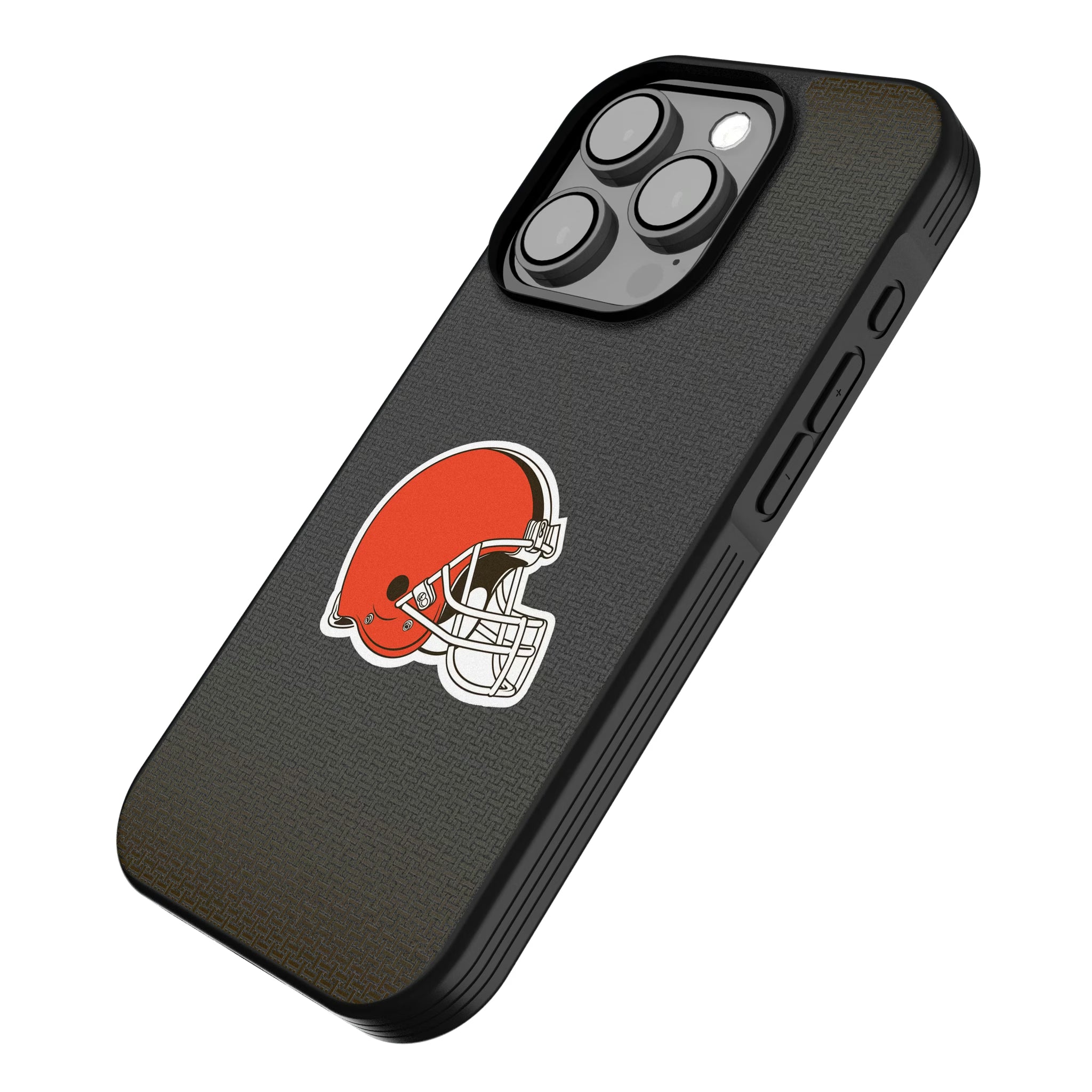 Cleveland Browns Linen iPhone Bump Phone Case for Apple iPhone - Isometric View