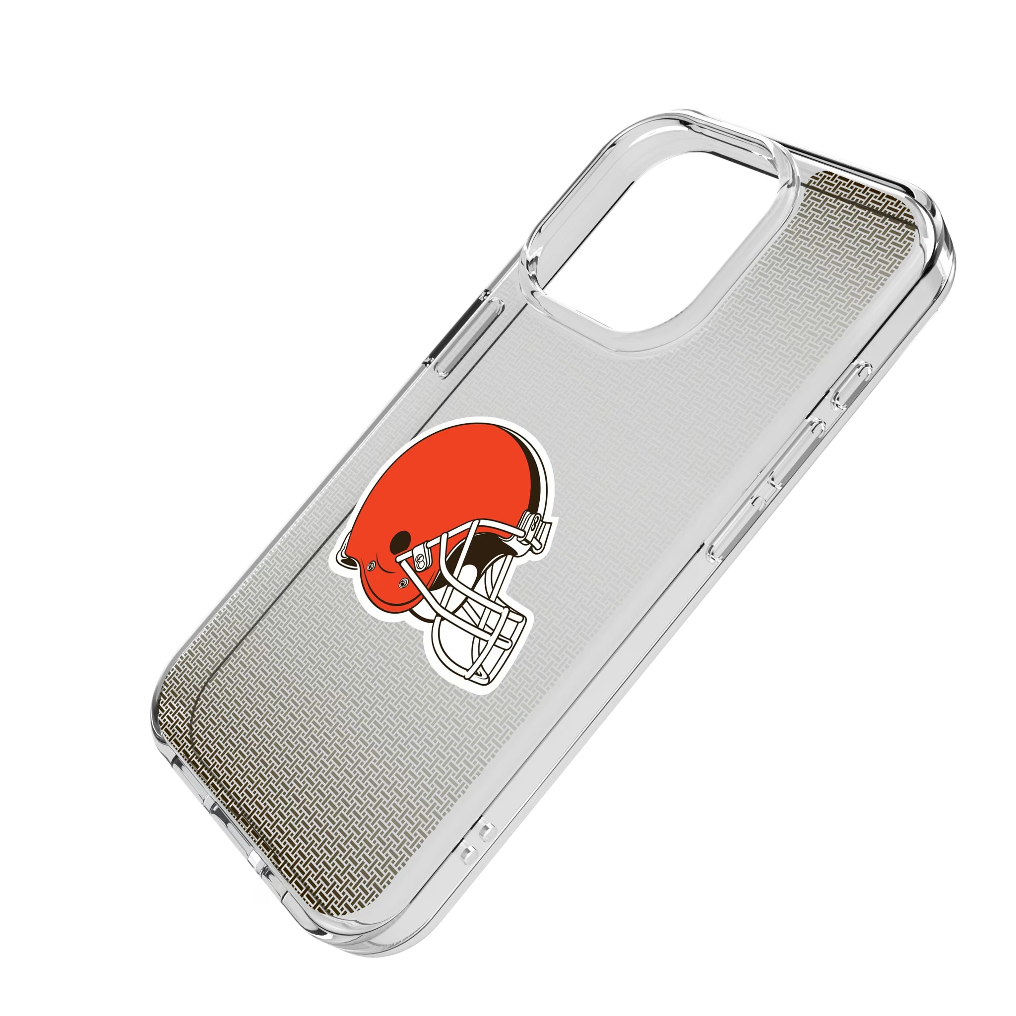 Cleveland Browns Linen iPhone Clear Phone Case for Apple iPhone - Isometric View