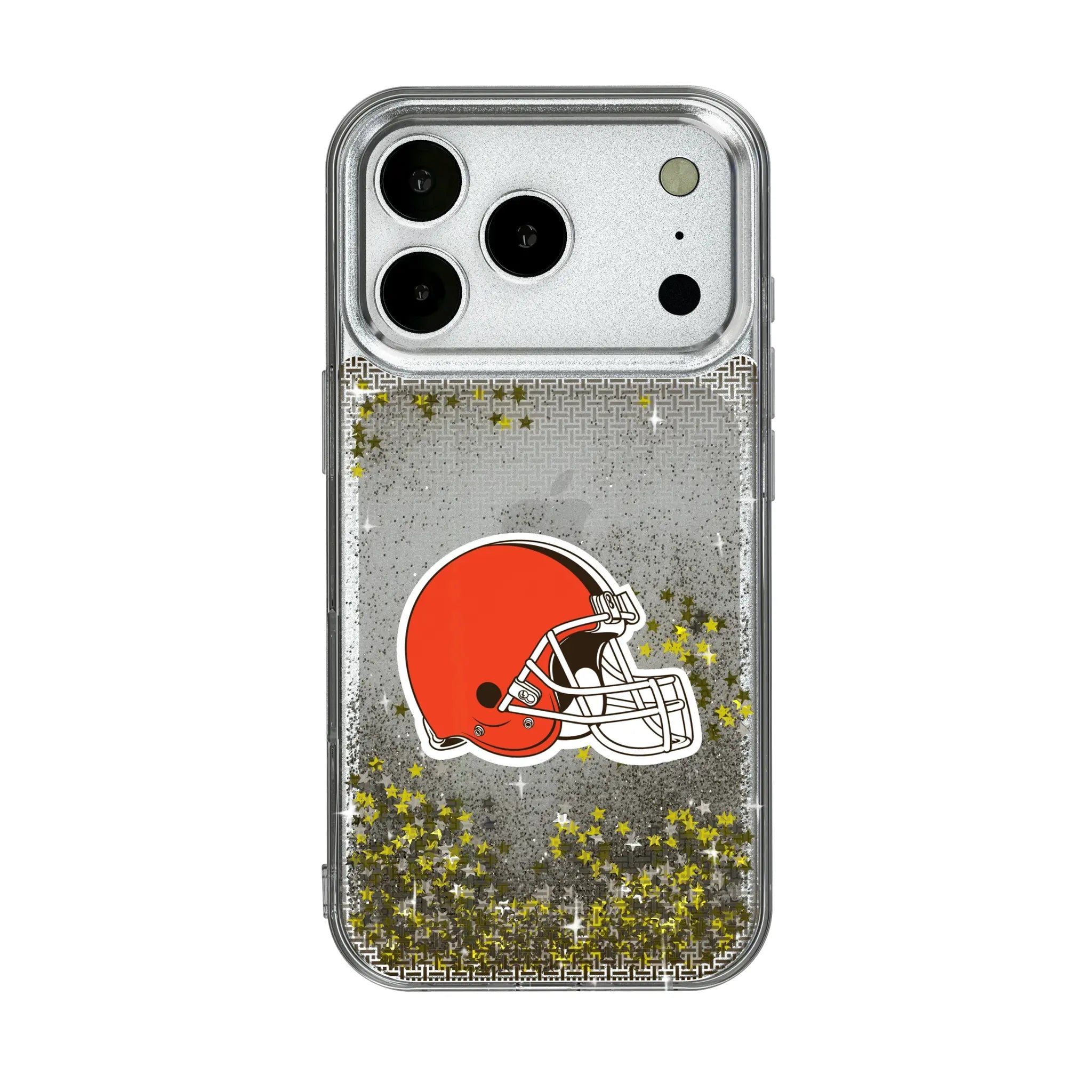 Cleveland Browns Linen iPhone Glitter Phone Case for Apple iPhone