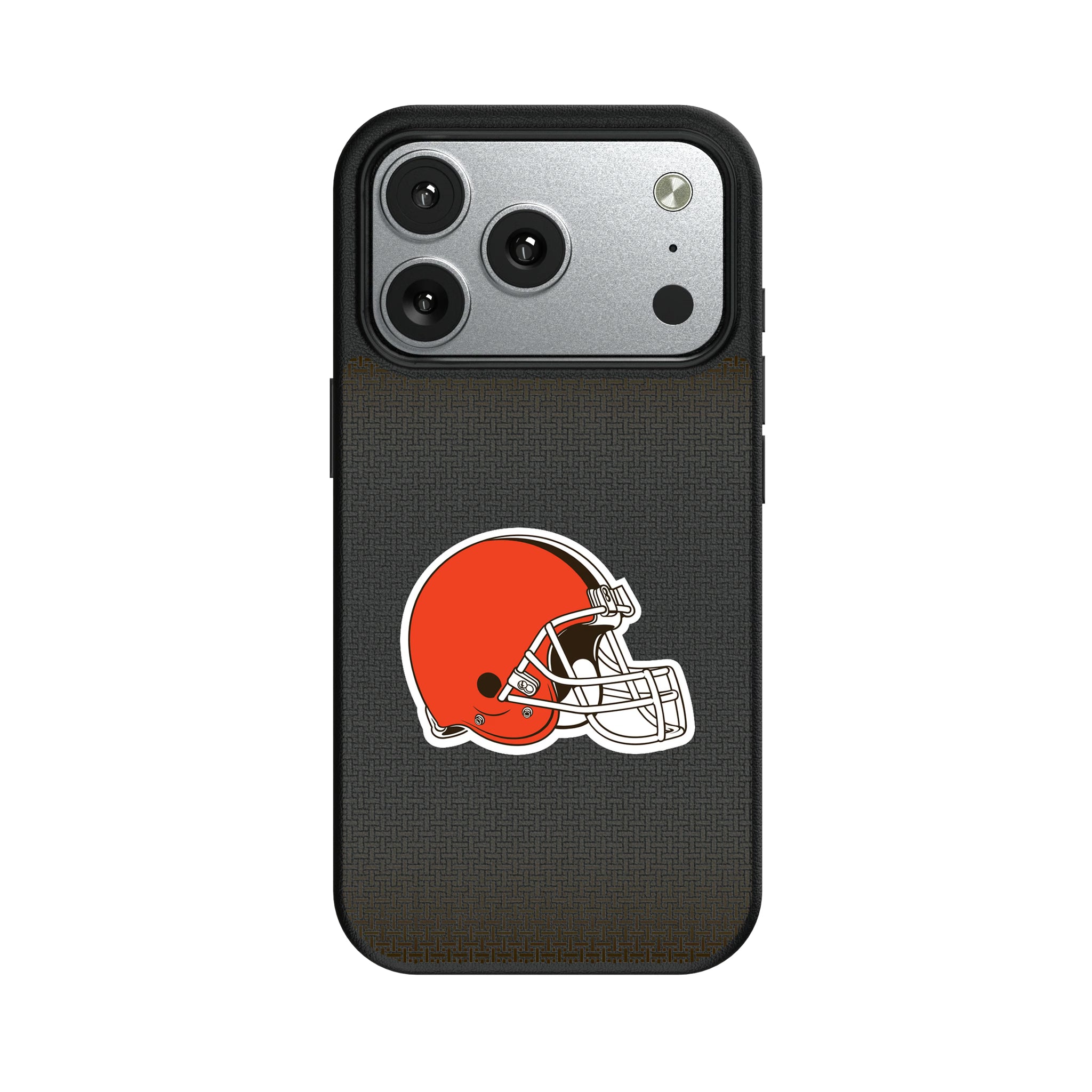 Cleveland Browns Linen iPhone MagSafe Compatible Phone Case for Apple iPhone#Device_iPhone 17 Pro