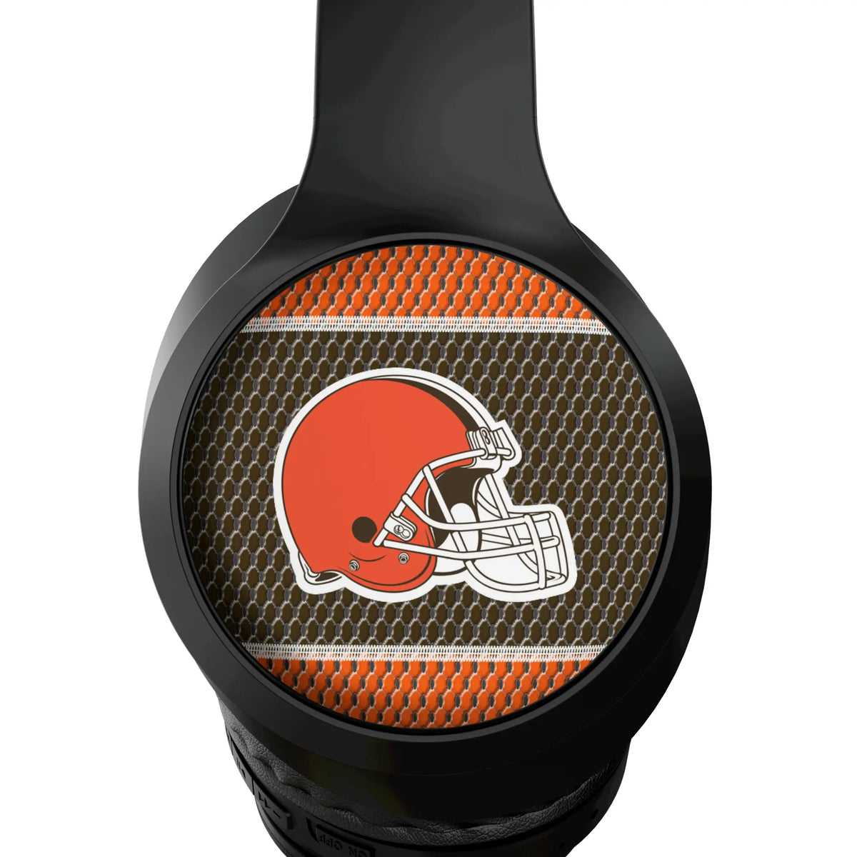 Cleveland Browns Mesh Wireless Over-Ear Headphones With Case - Detail