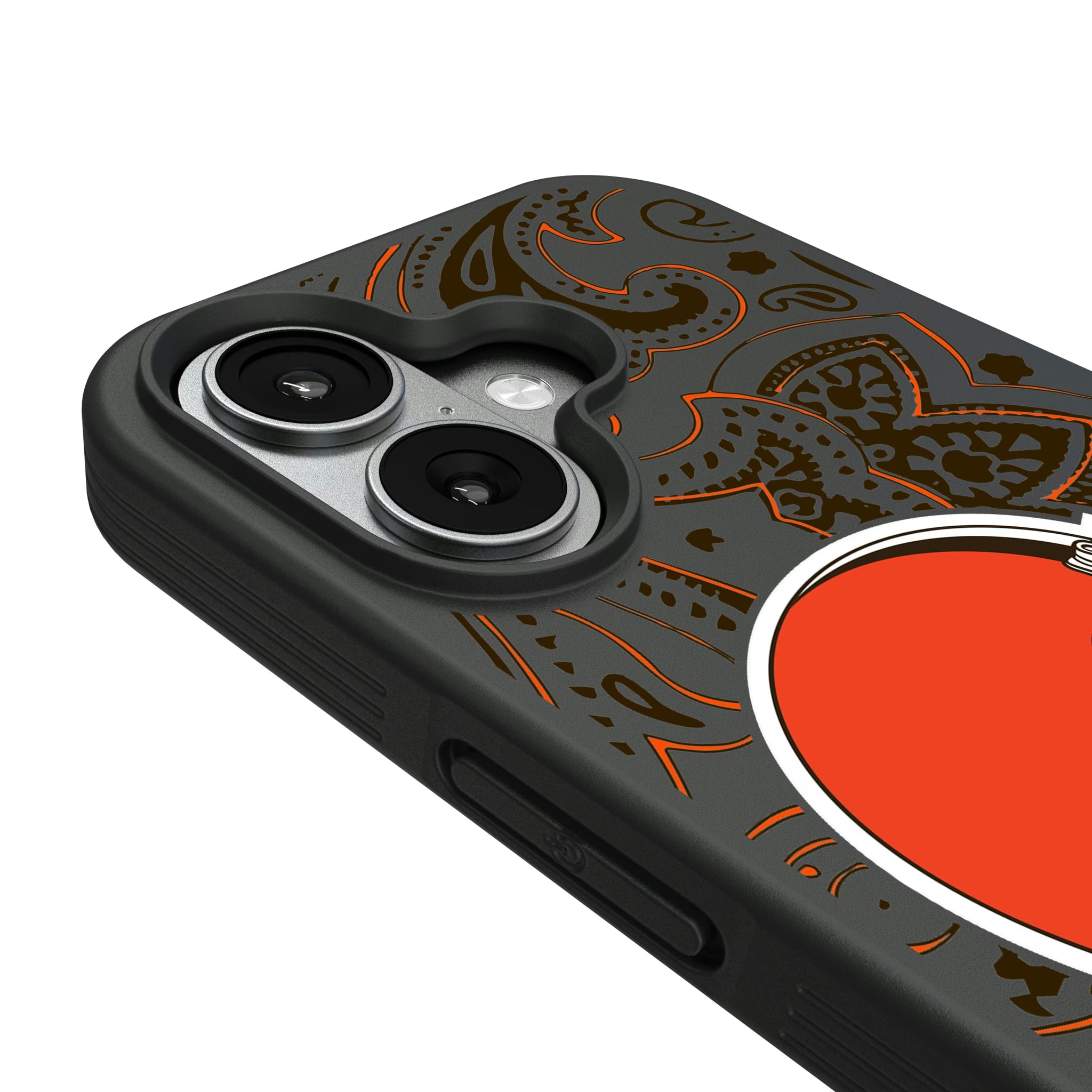 Cleveland Browns Paisley iPhone Bump Phone Case for Apple iPhone - Detail#Device_iPhone 17