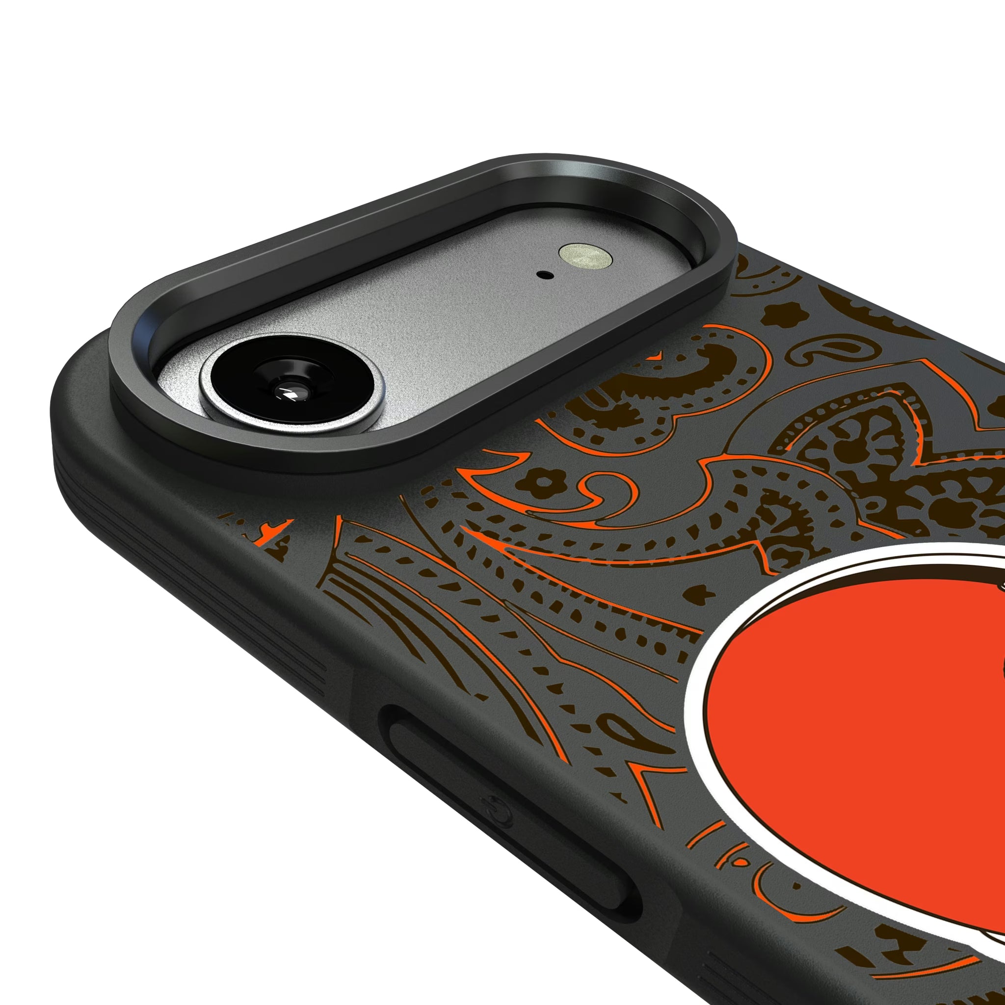 Cleveland Browns Paisley iPhone Bump Phone Case for Apple iPhone - Detail#Device_iPhone Air