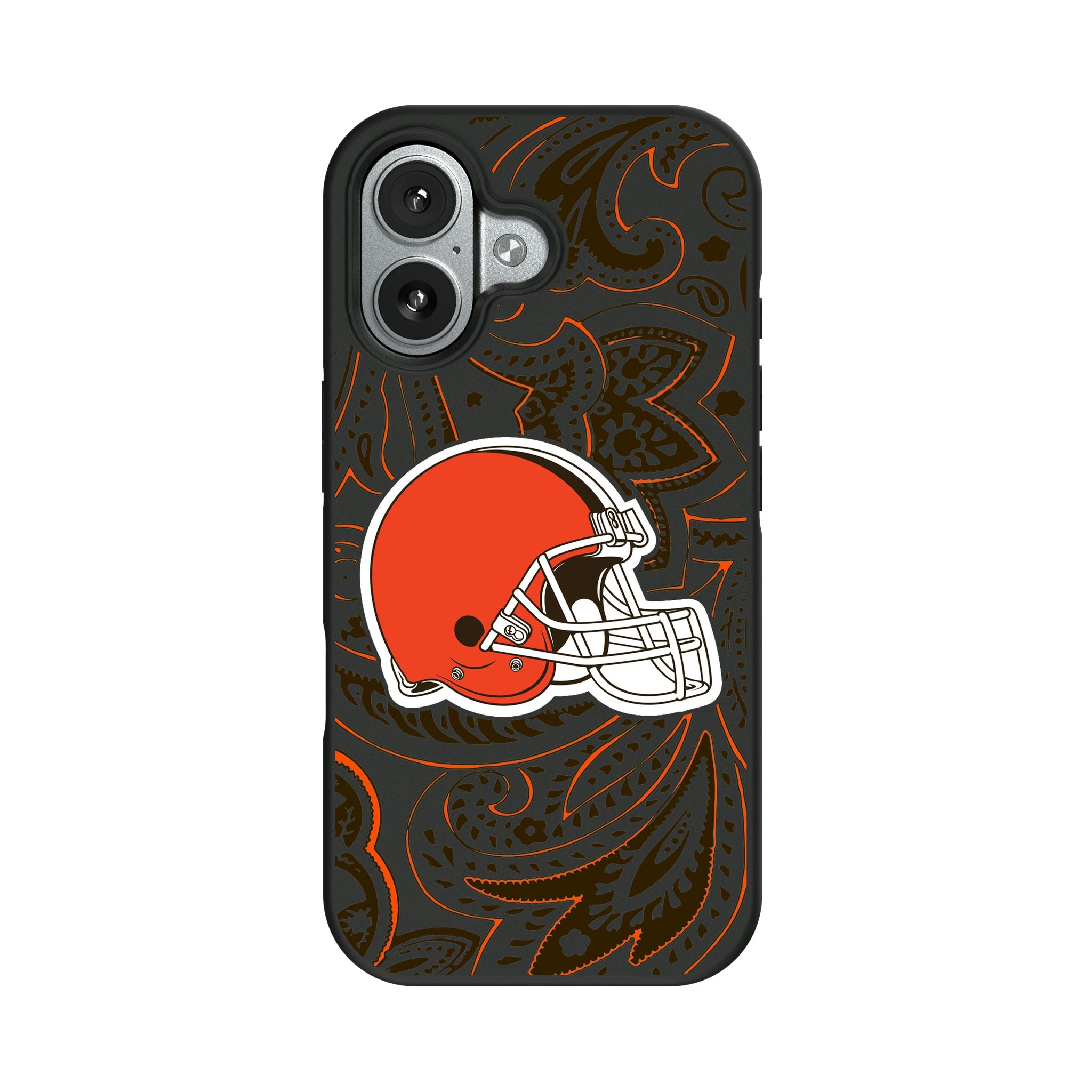 Cleveland Browns Paisley iPhone Bump Phone Case for Apple iPhone#Device_iPhone 17
